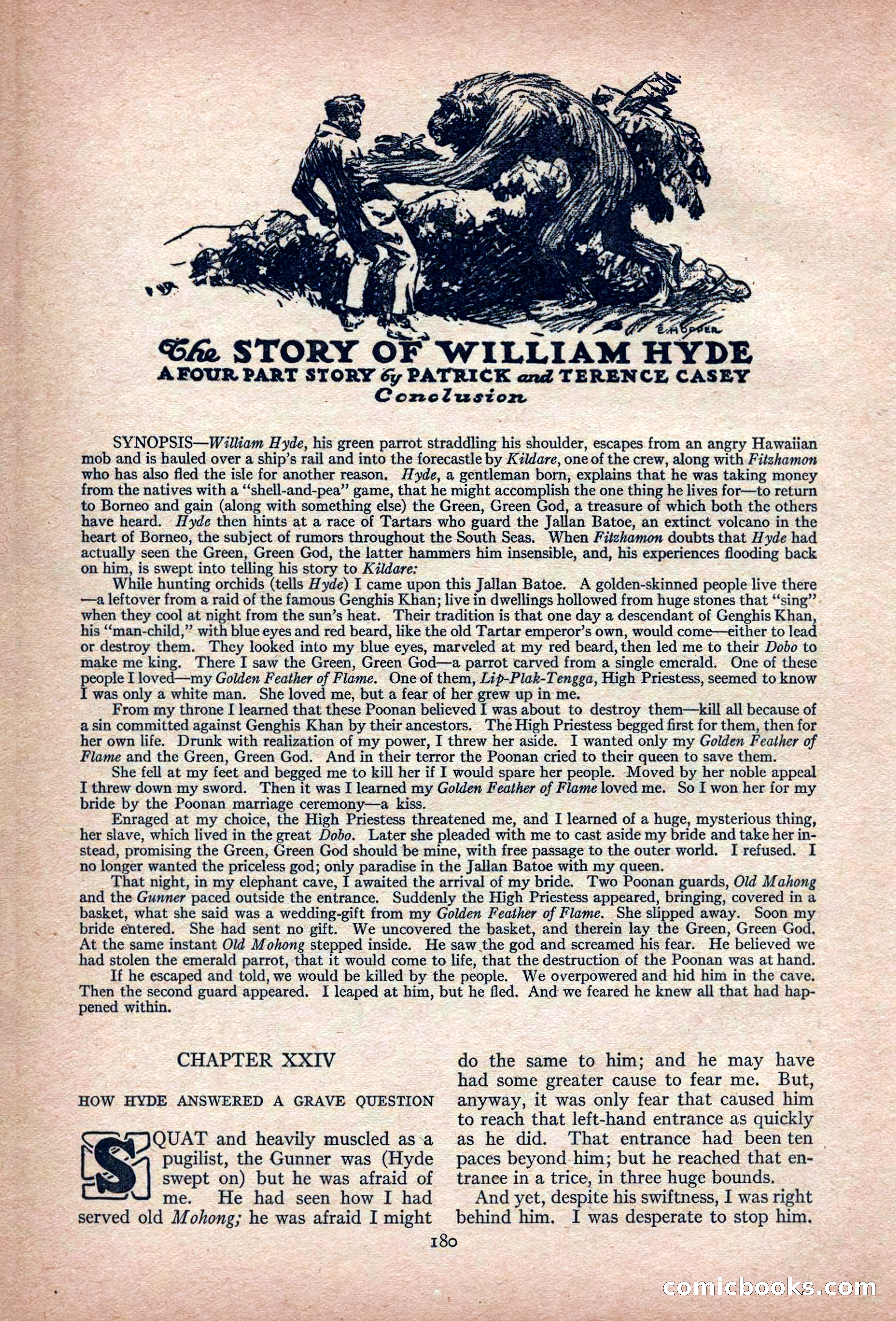 Adventure Magazine, March 1916 — page 182 of 228