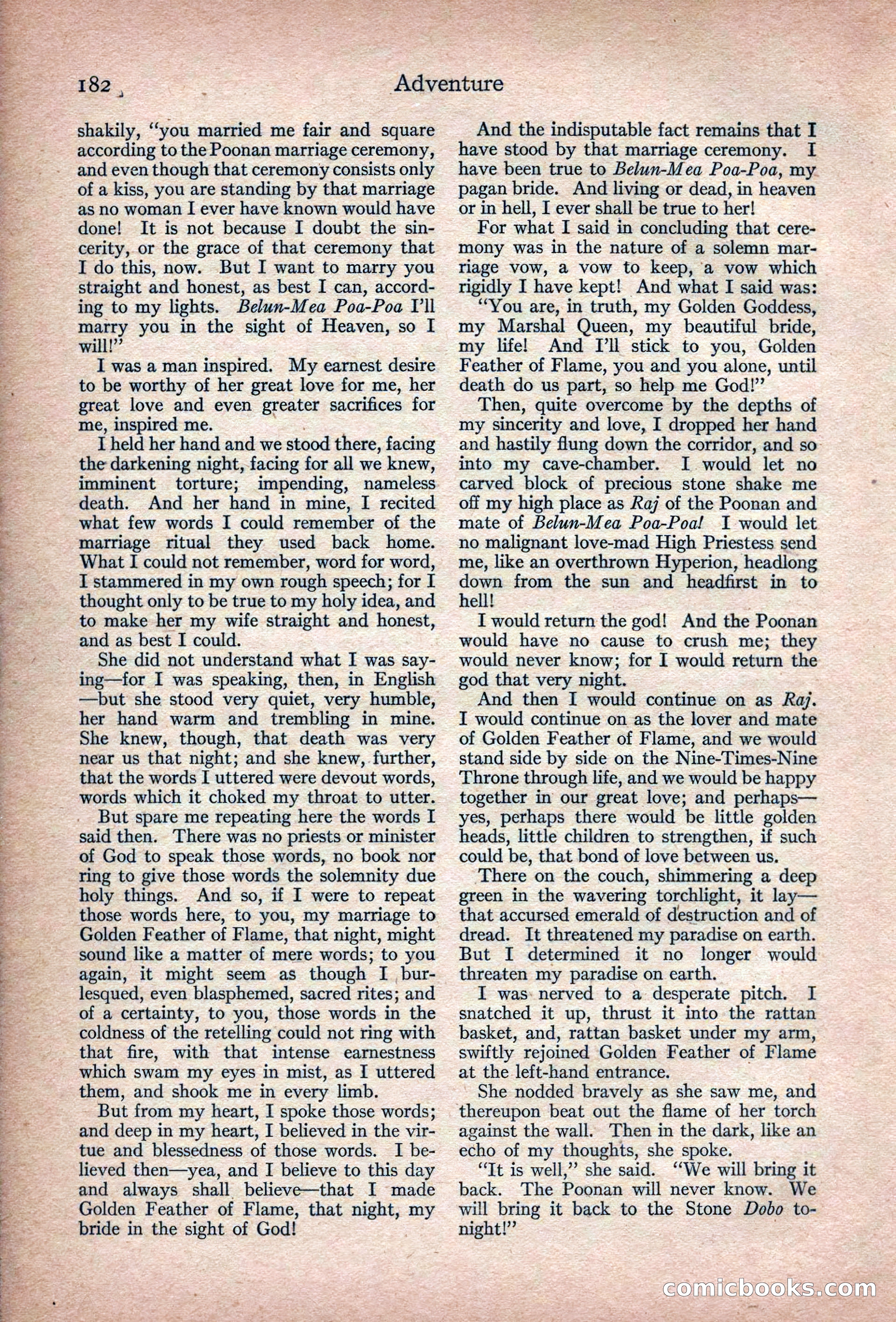 Adventure Magazine, March 1916 — page 184 of 228