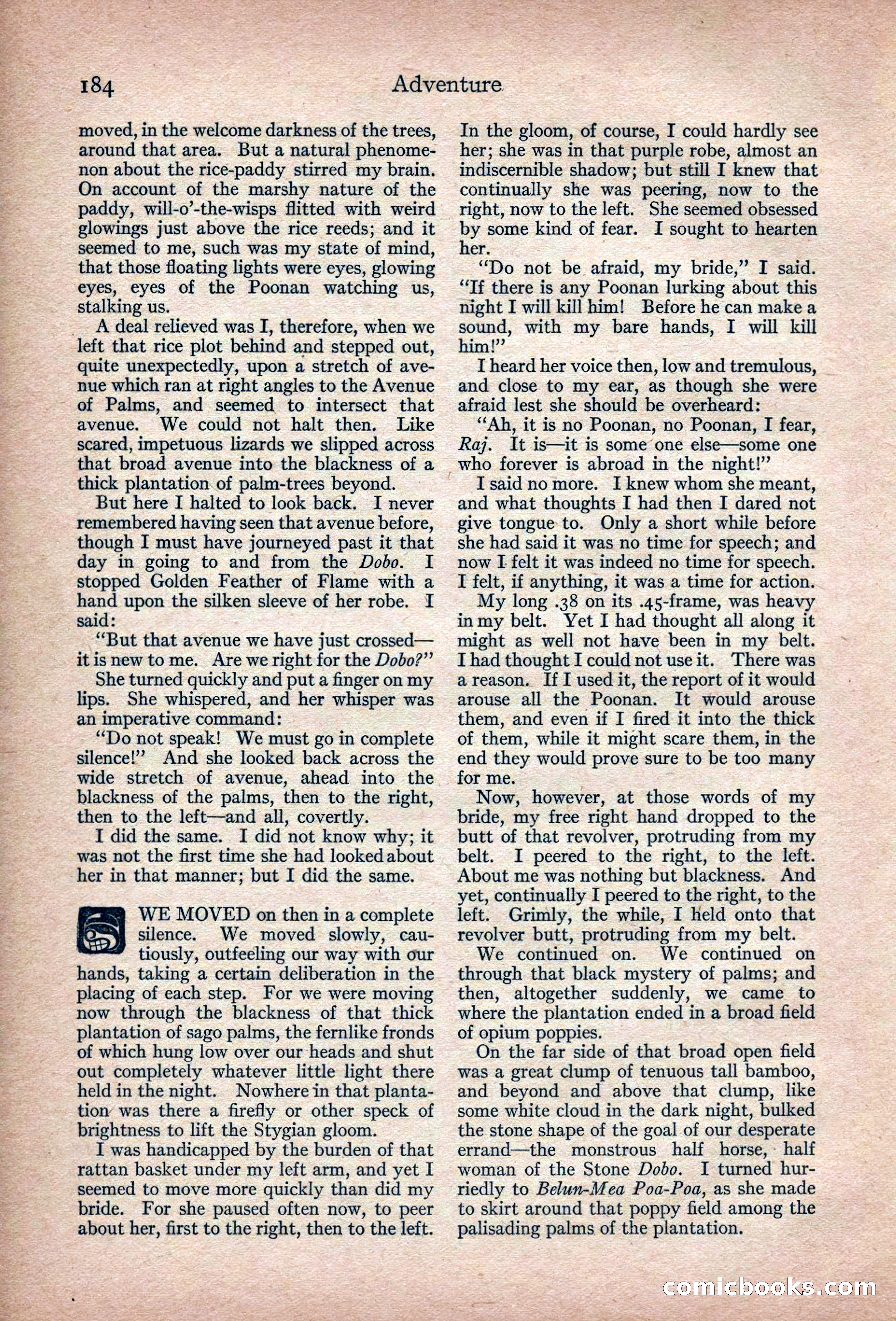 Adventure Magazine, March 1916 — page 186 of 228