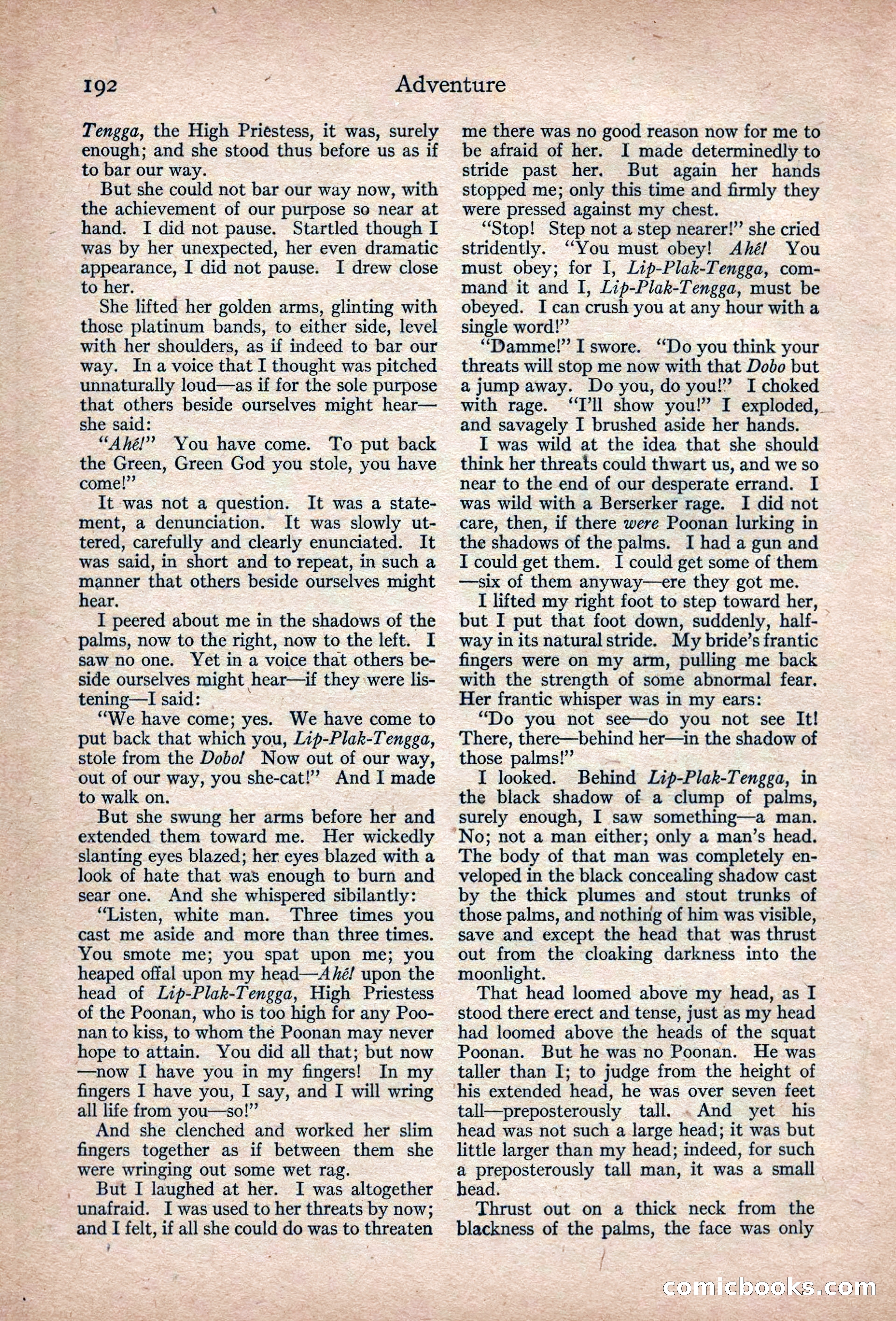 Adventure Magazine, March 1916 — page 194 of 228
