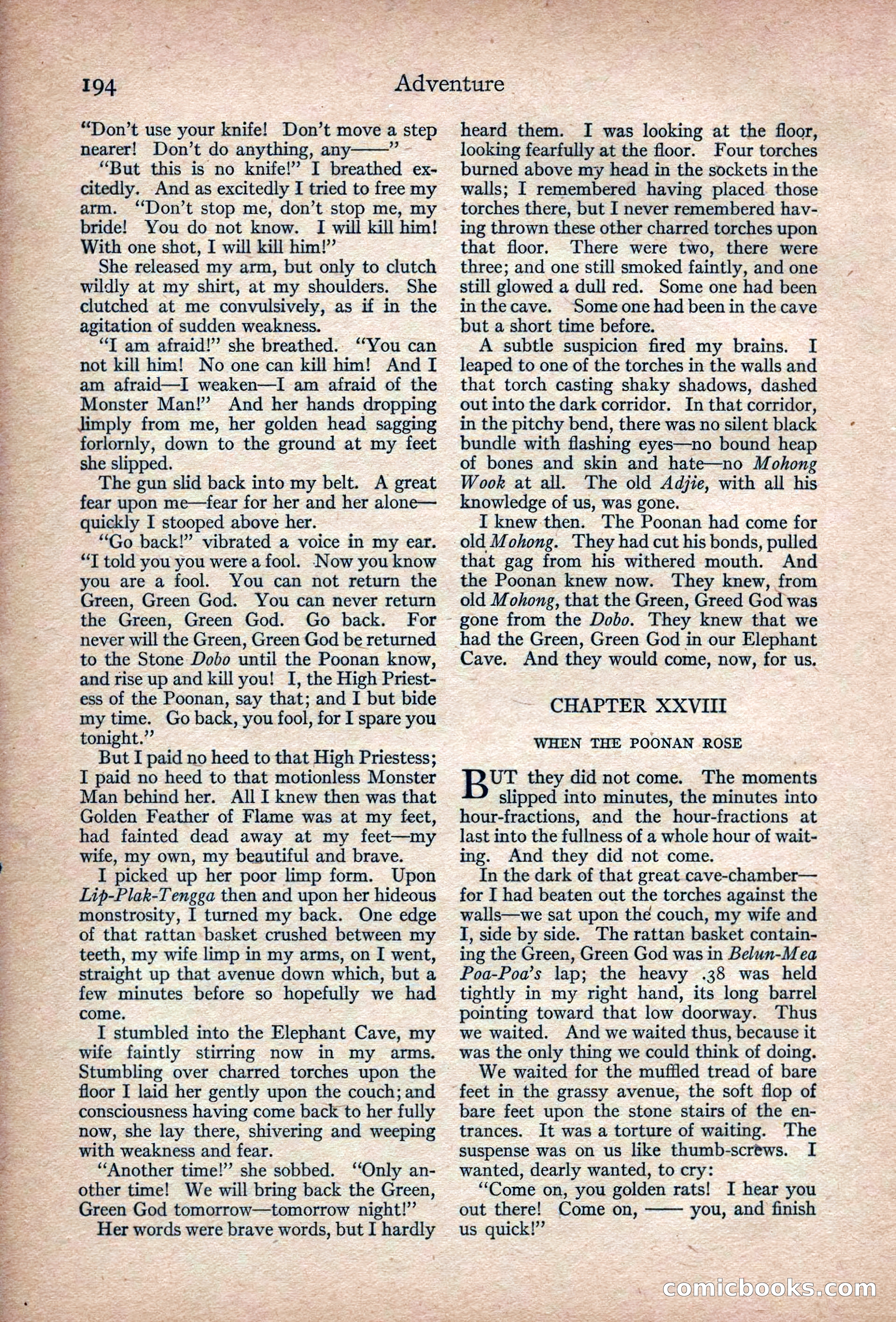 Adventure Magazine, March 1916 — page 196 of 228