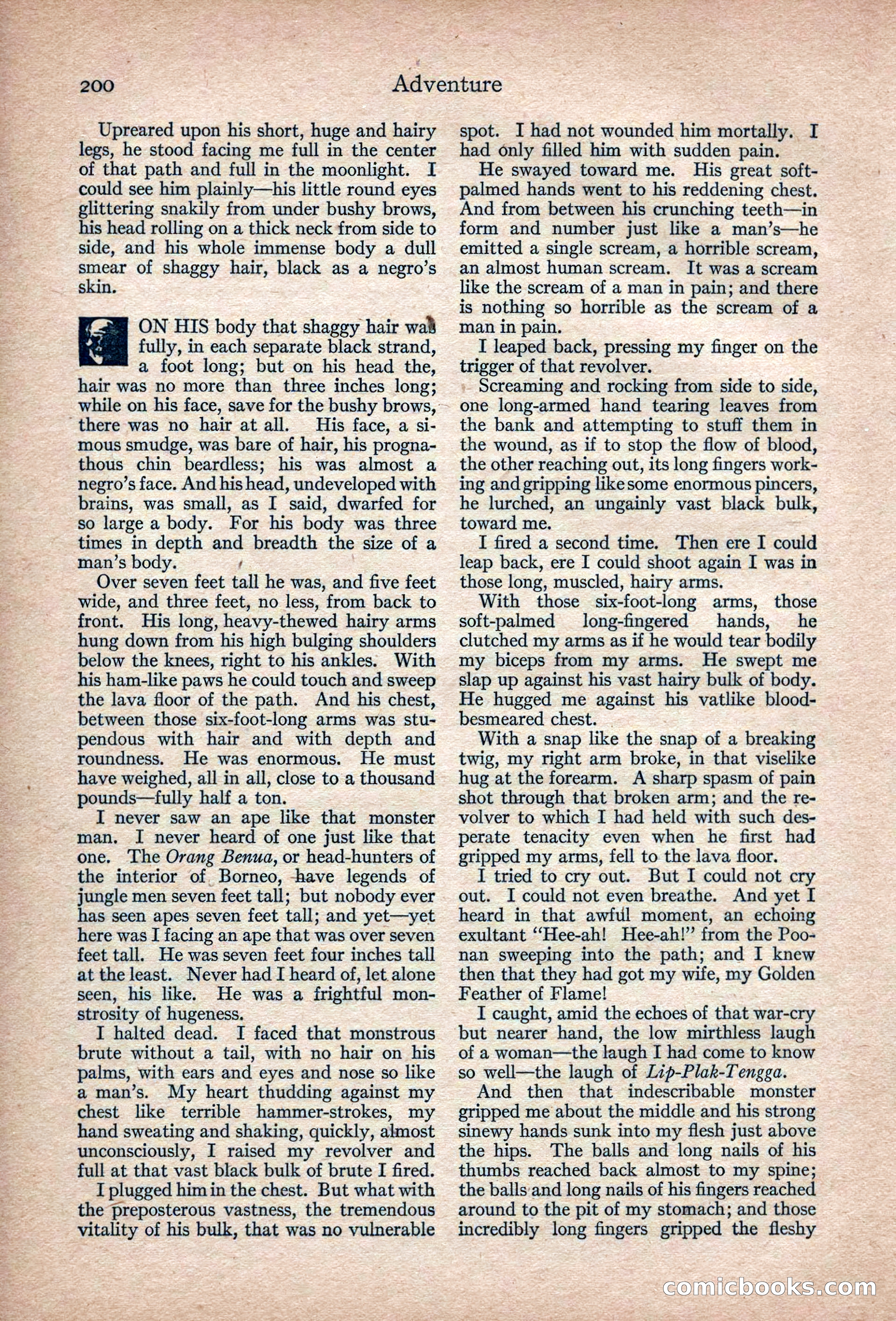 Adventure Magazine, March 1916 — page 202 of 228