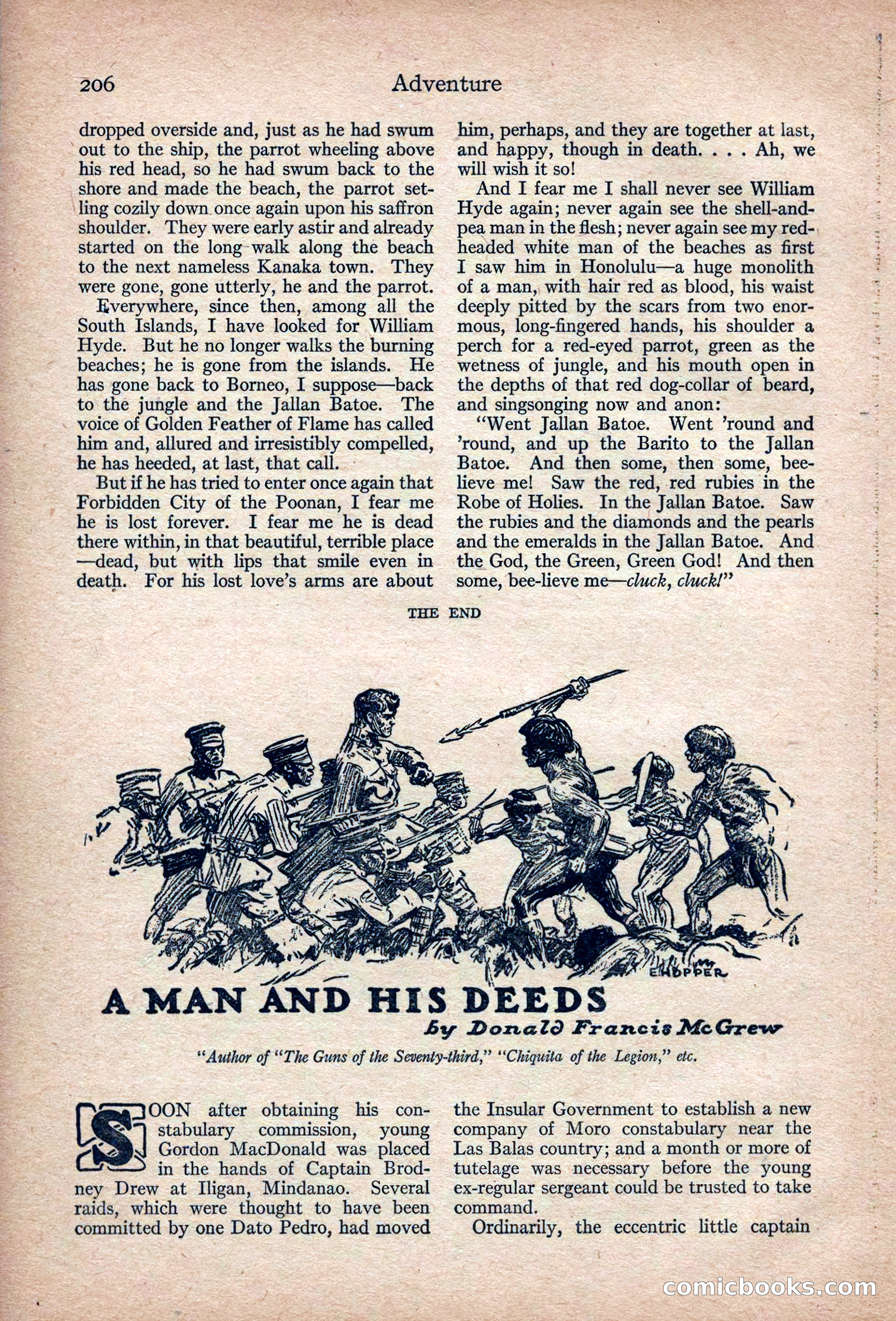 Adventure Magazine, March 1916 — page 208 of 228