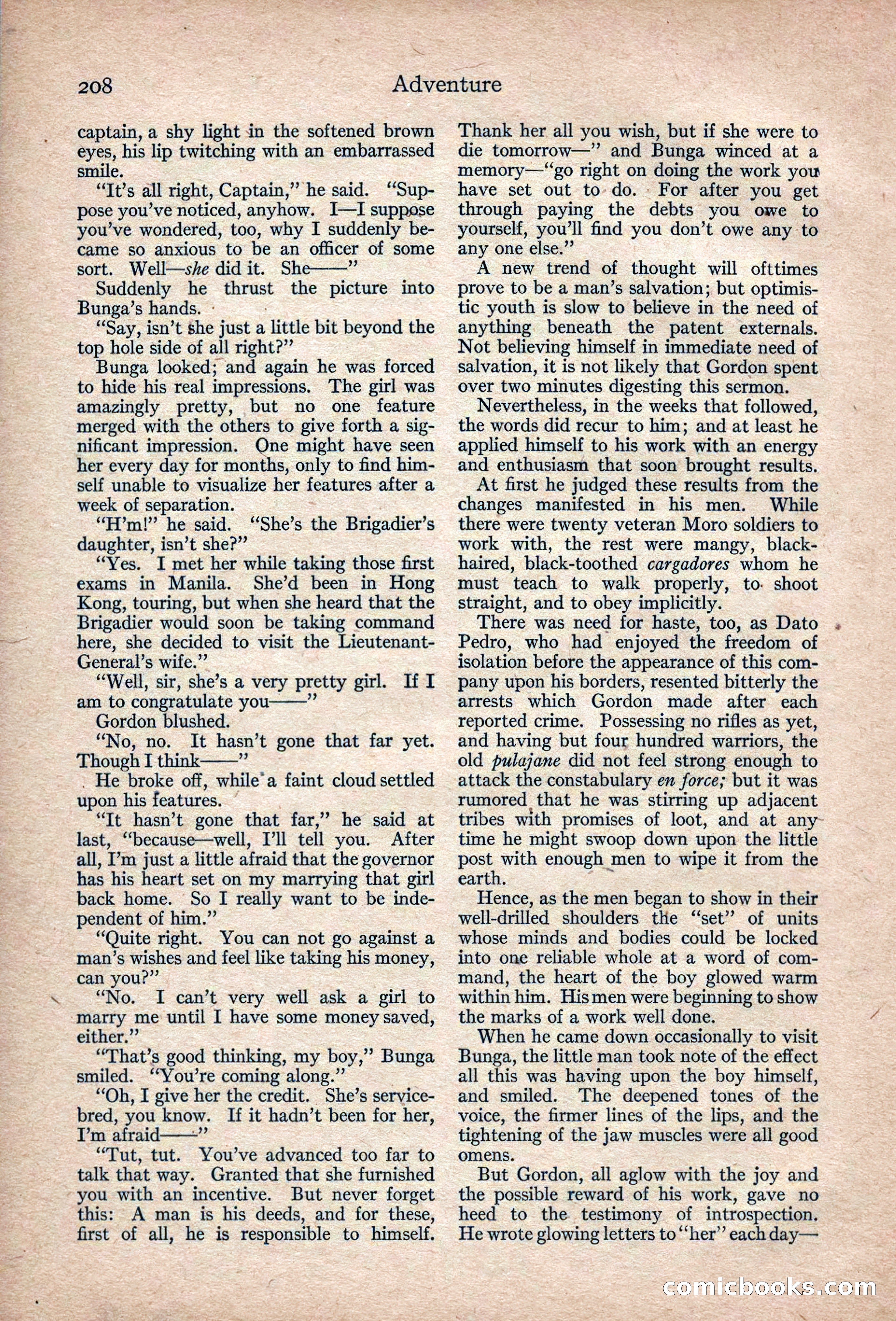 Adventure Magazine, March 1916 — page 210 of 228