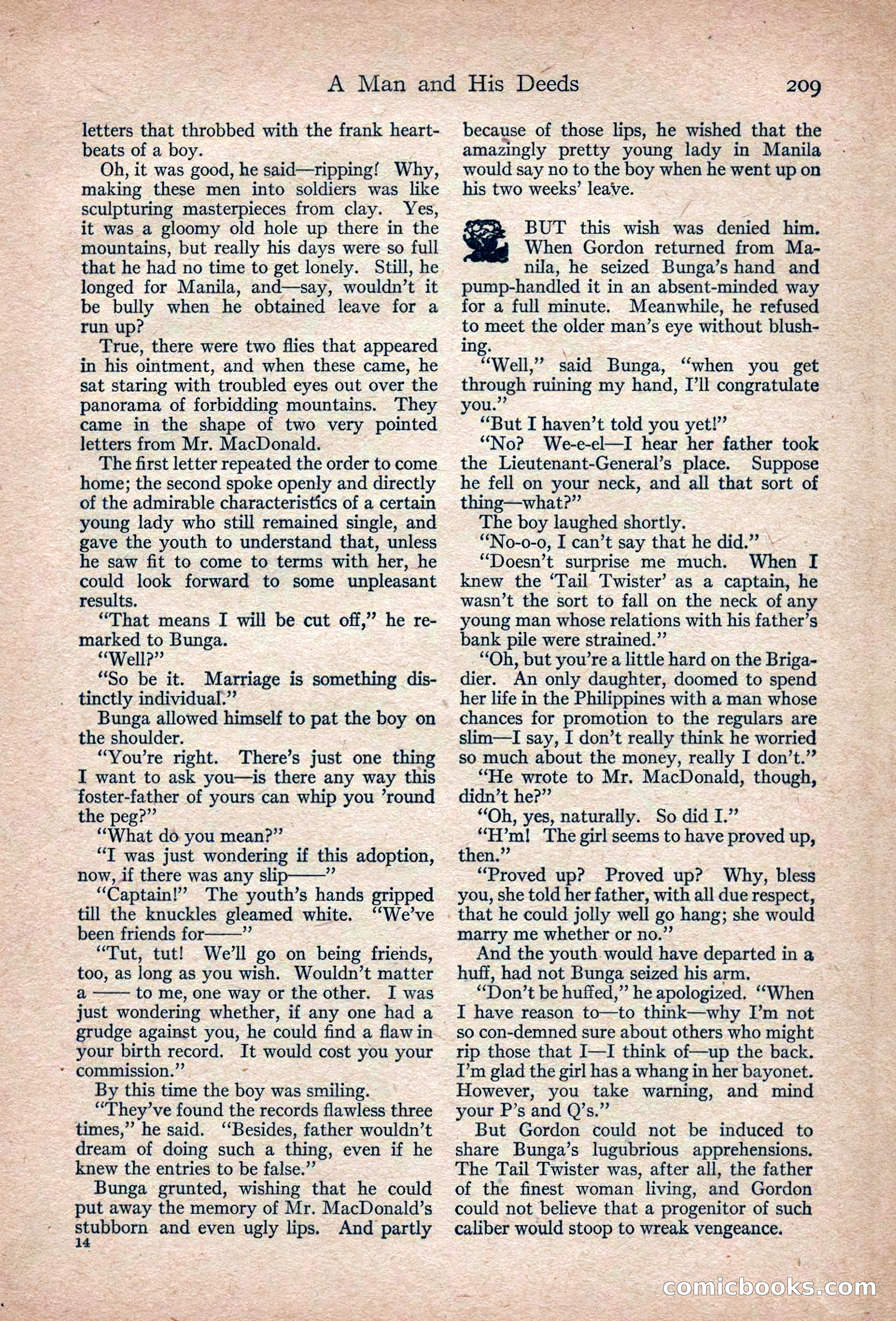 Adventure Magazine, March 1916 — page 211 of 228