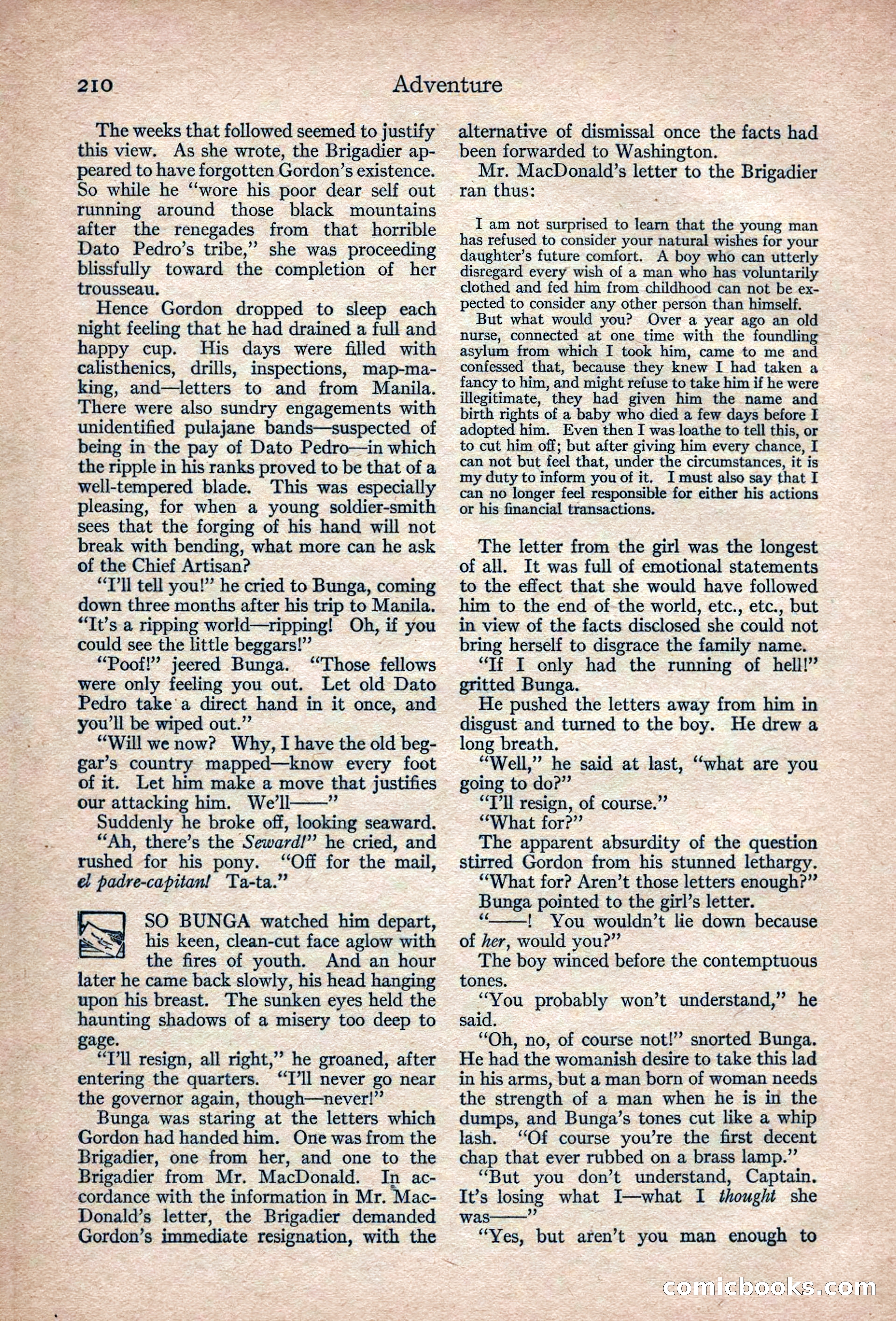 Adventure Magazine, March 1916 — page 212 of 228