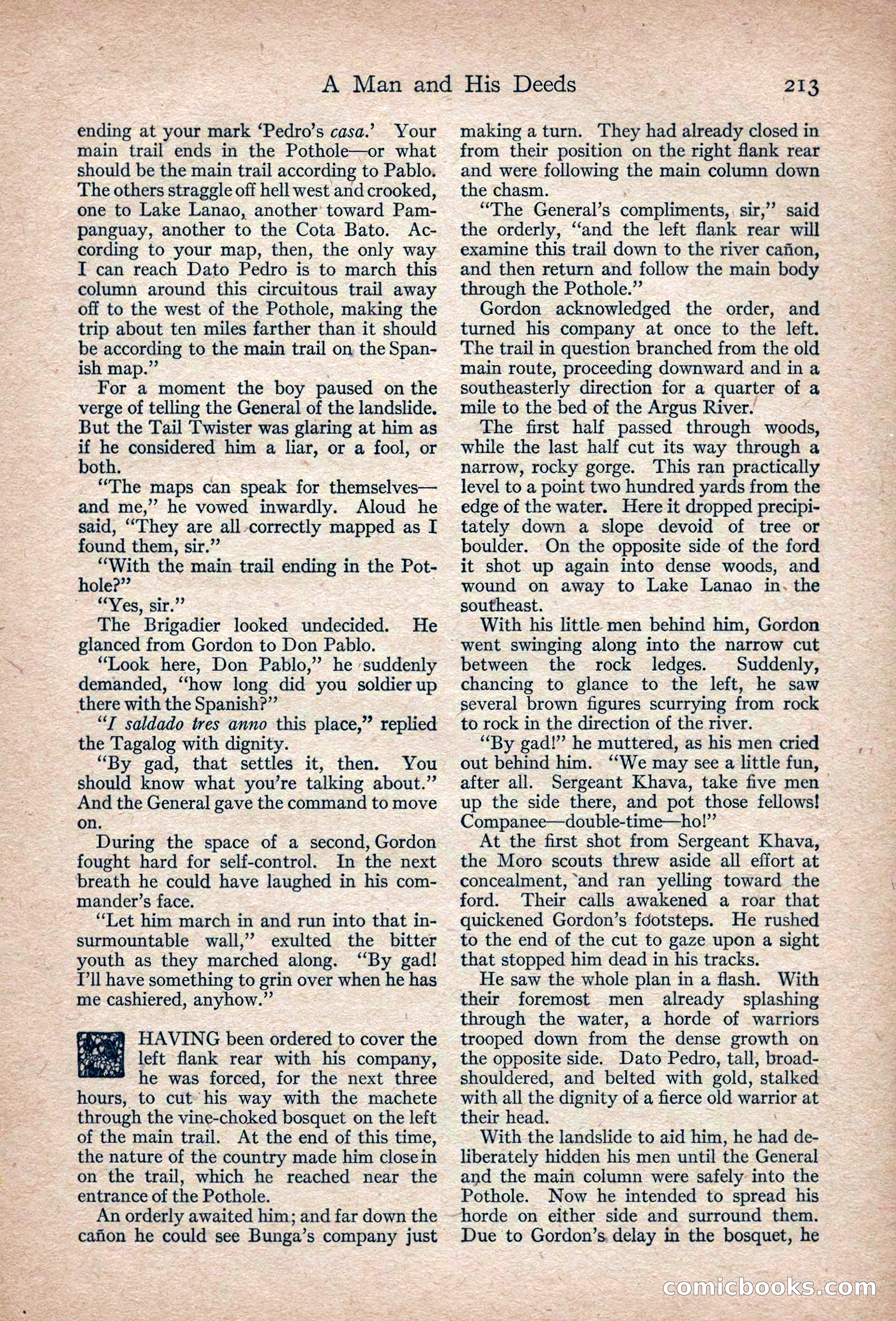 Adventure Magazine, March 1916 — page 215 of 228
