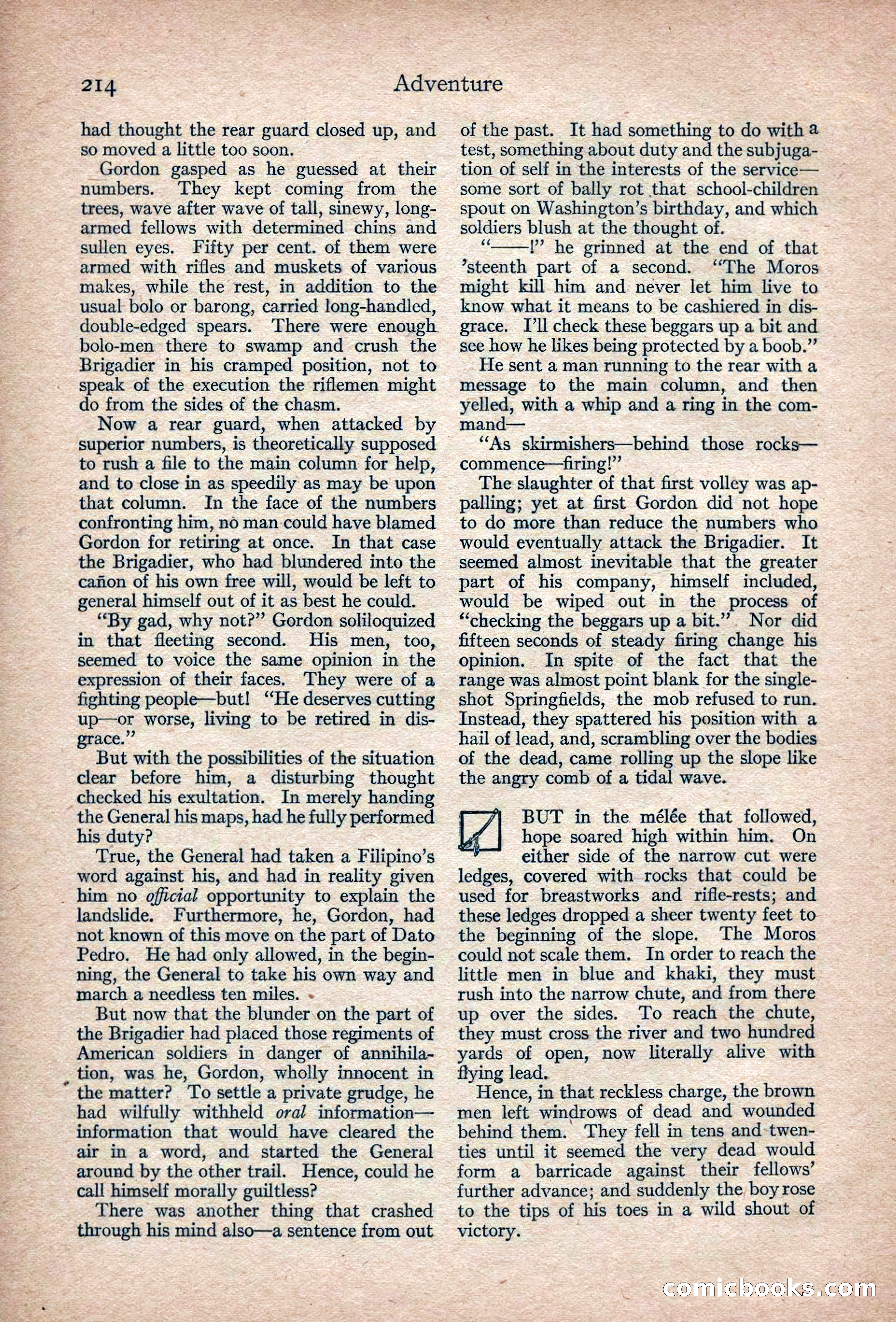 Adventure Magazine, March 1916 — page 216 of 228