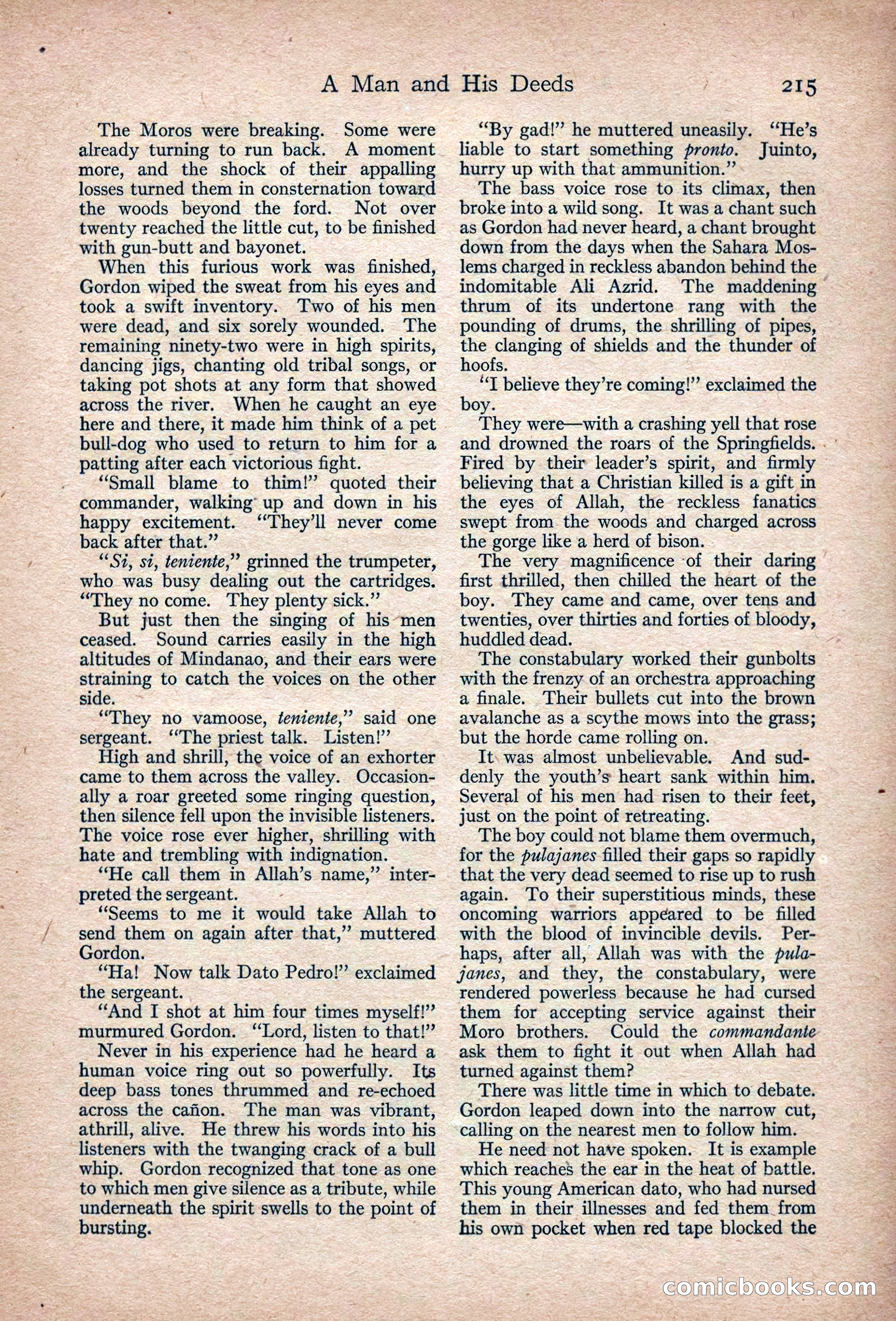 Adventure Magazine, March 1916 — page 217 of 228