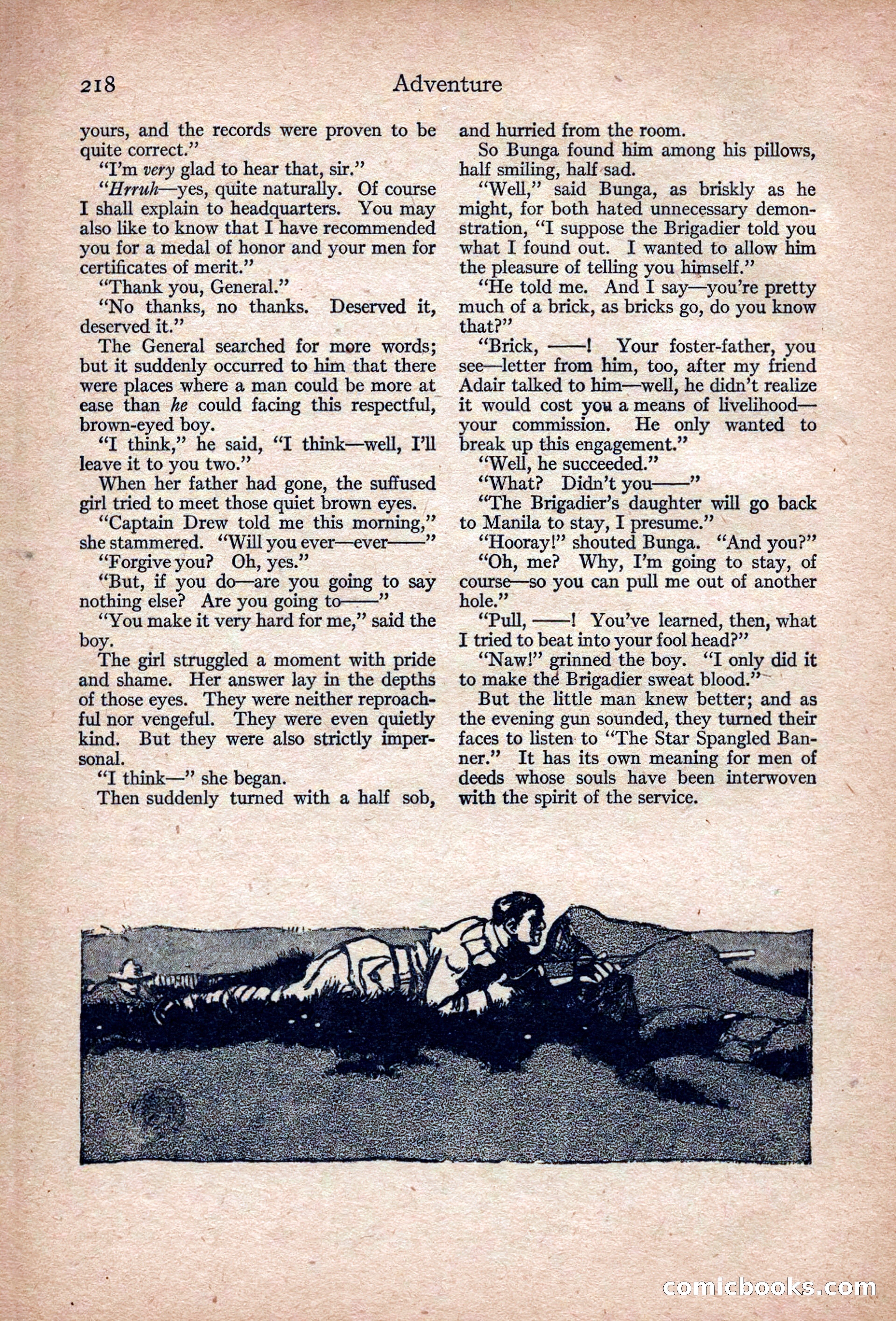 Adventure Magazine, March 1916 — page 220 of 228