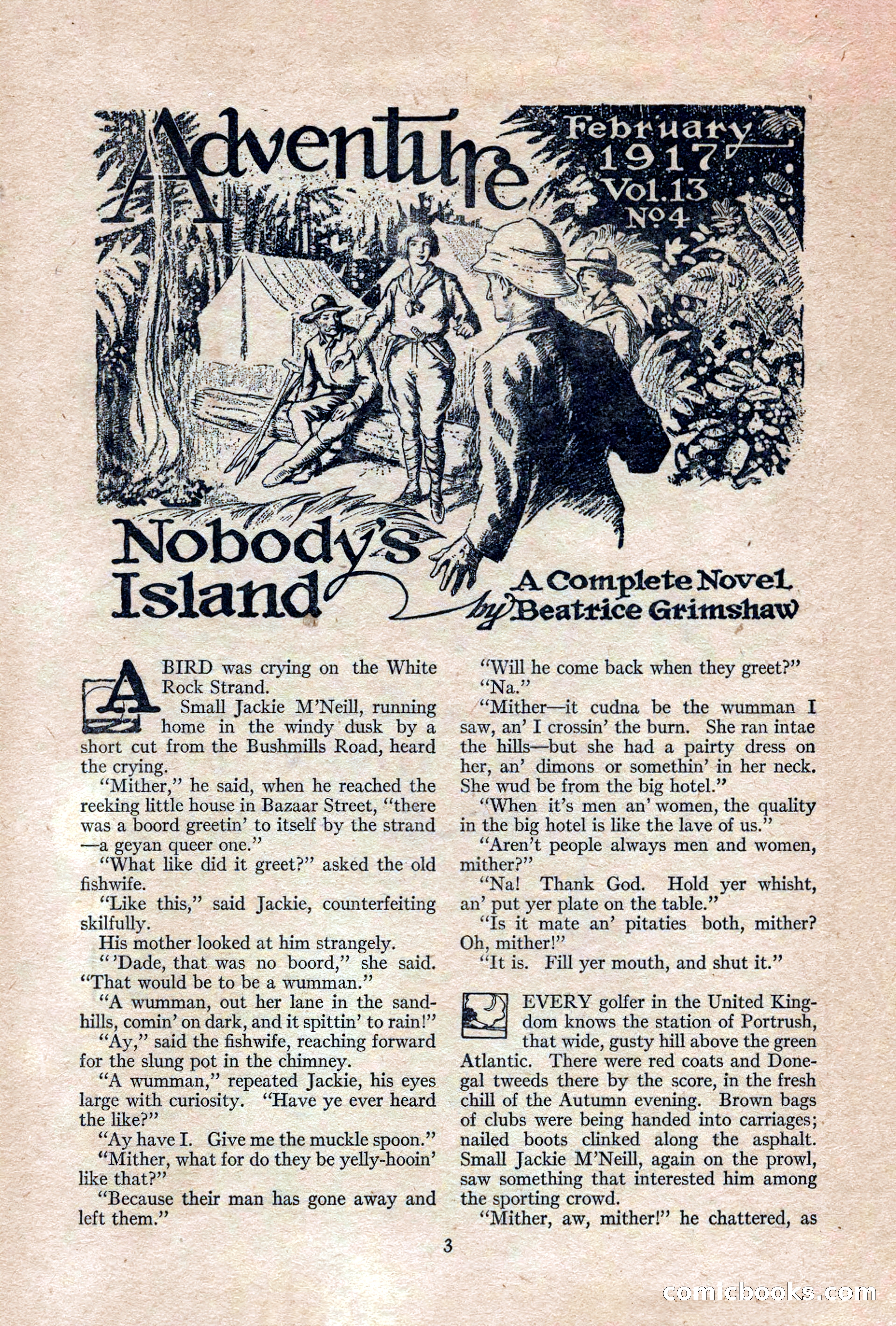Adventure, February 1917 — page 5 of 228