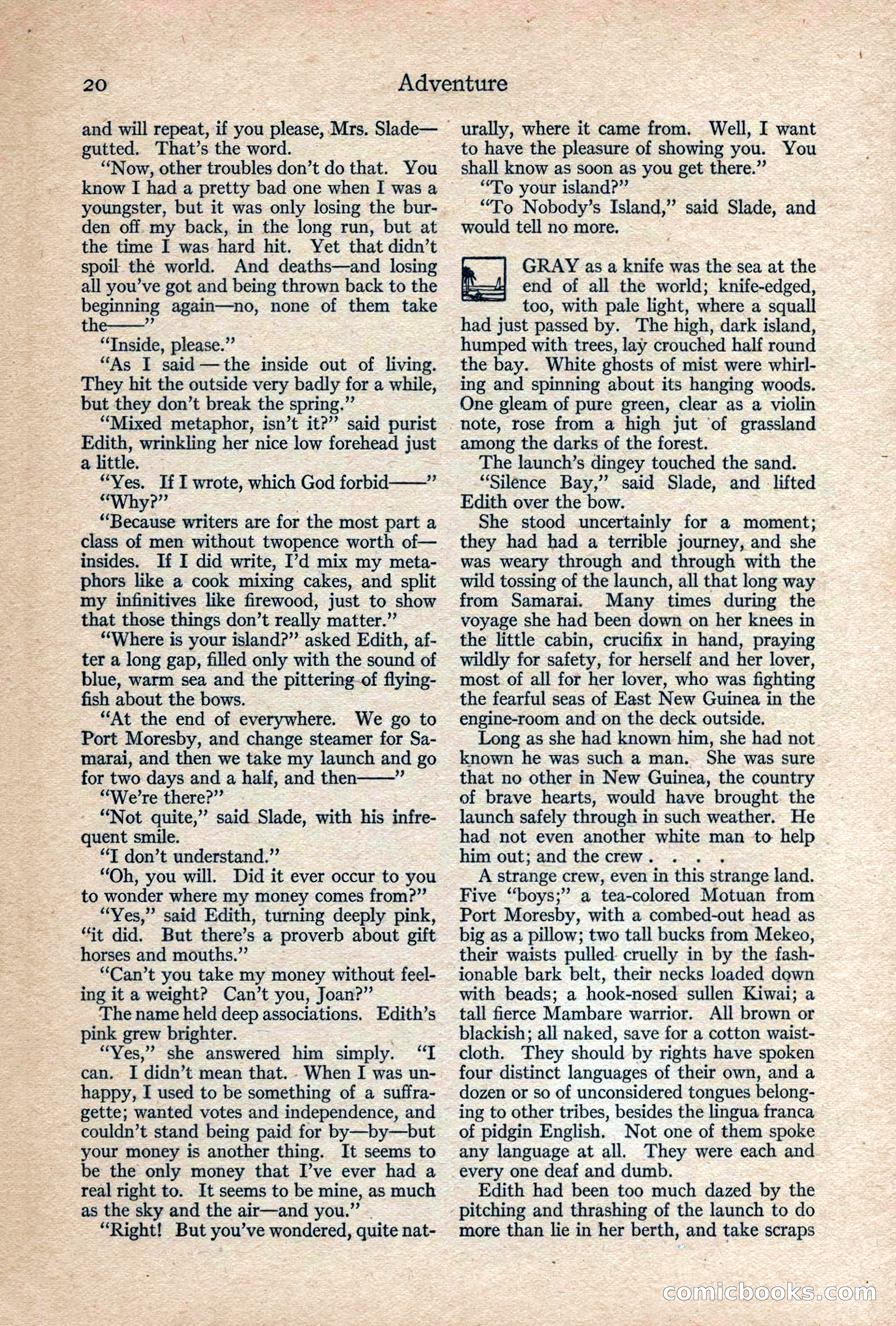 Adventure, February 1917 — page 22 of 228