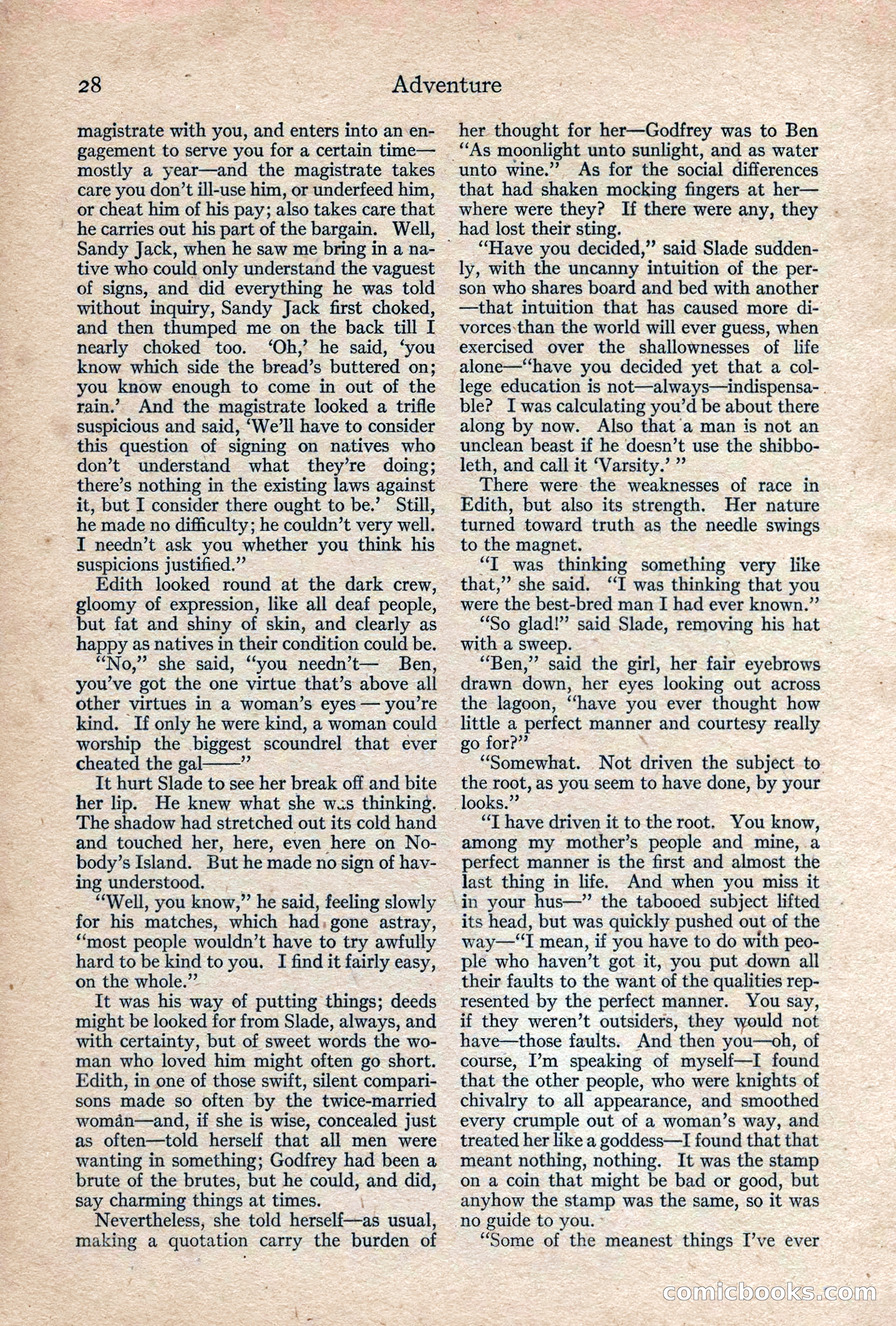Adventure, February 1917 — page 30 of 228