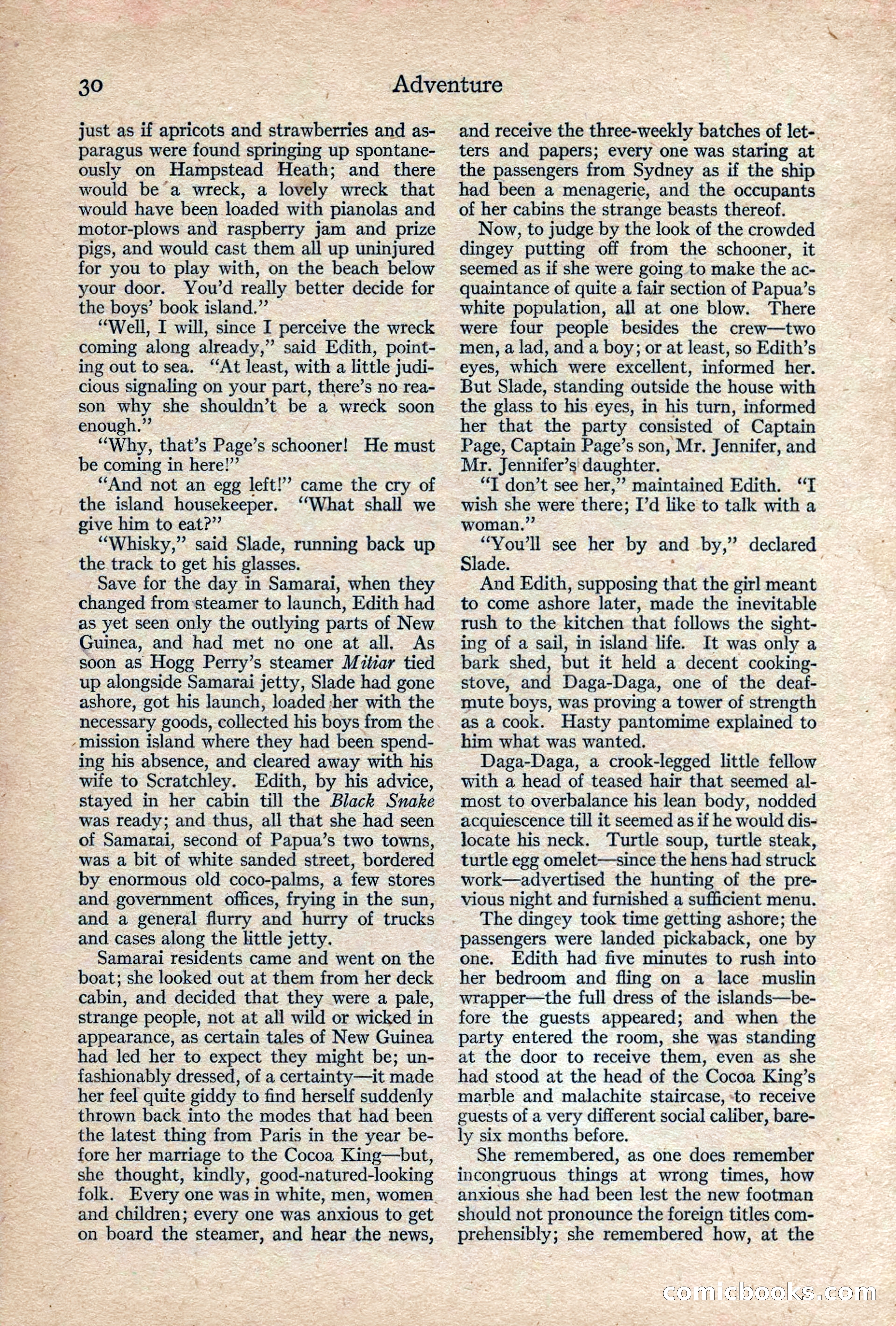 Adventure, February 1917 — page 32 of 228