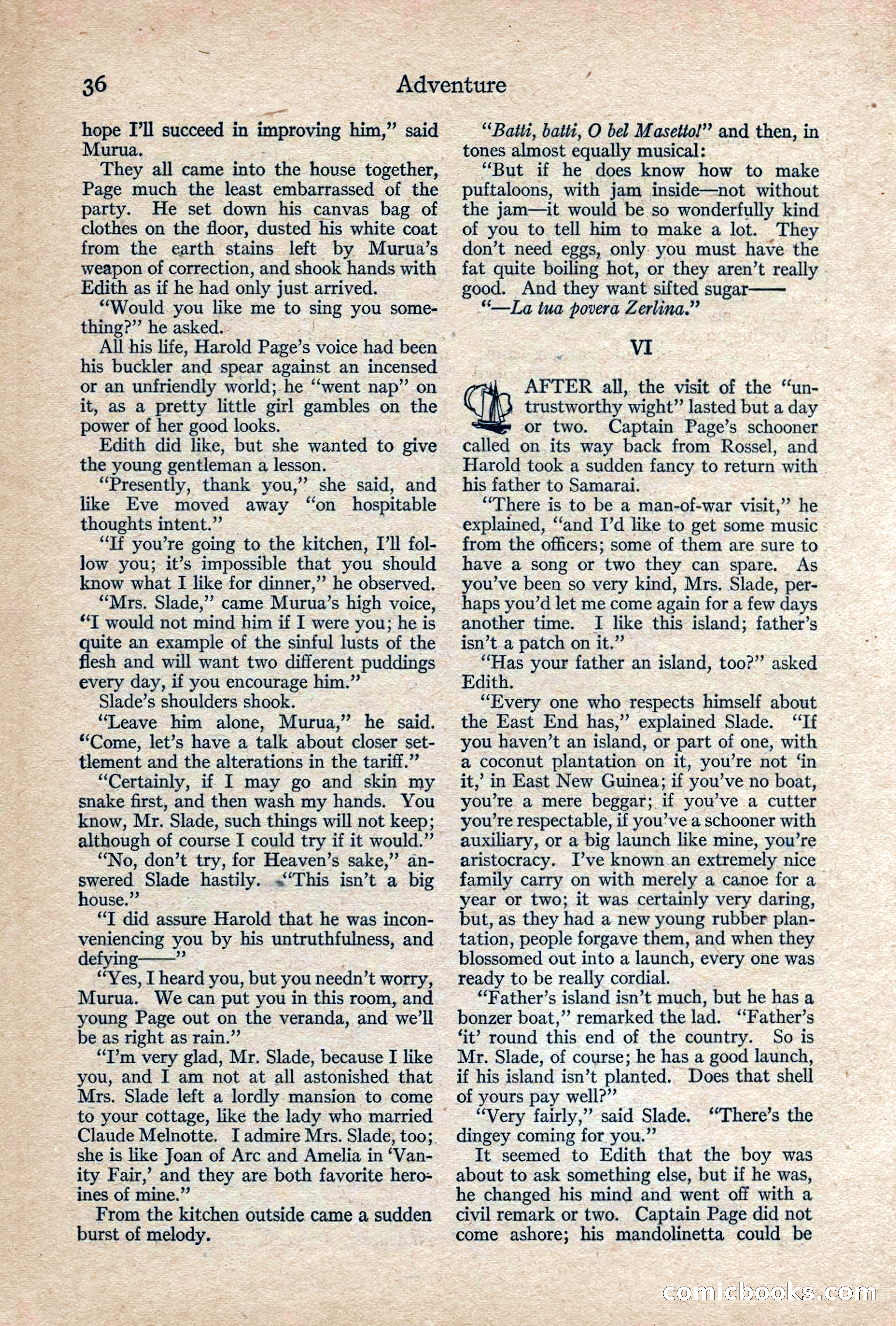 Adventure, February 1917 — page 38 of 228
