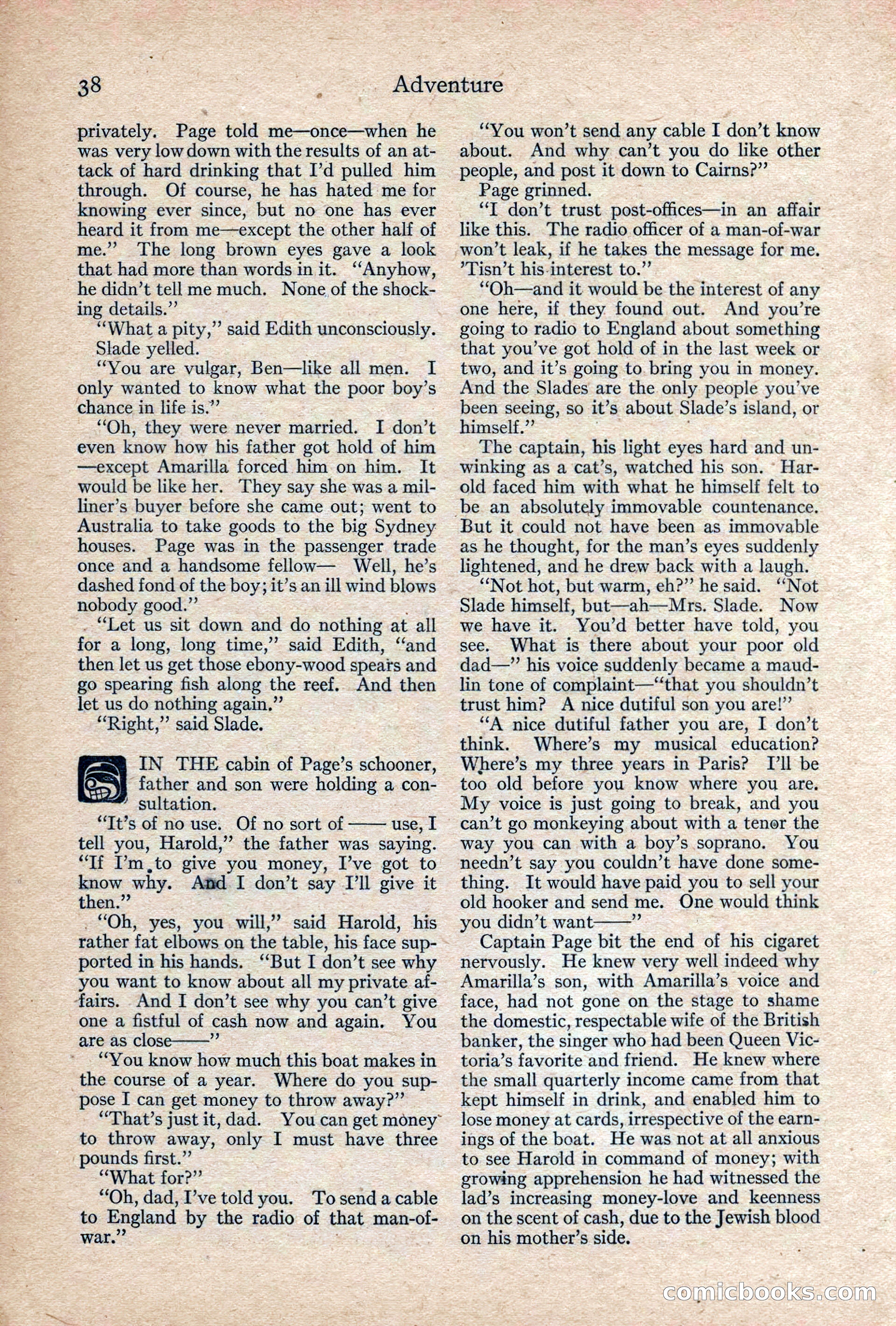 Adventure, February 1917 — page 40 of 228
