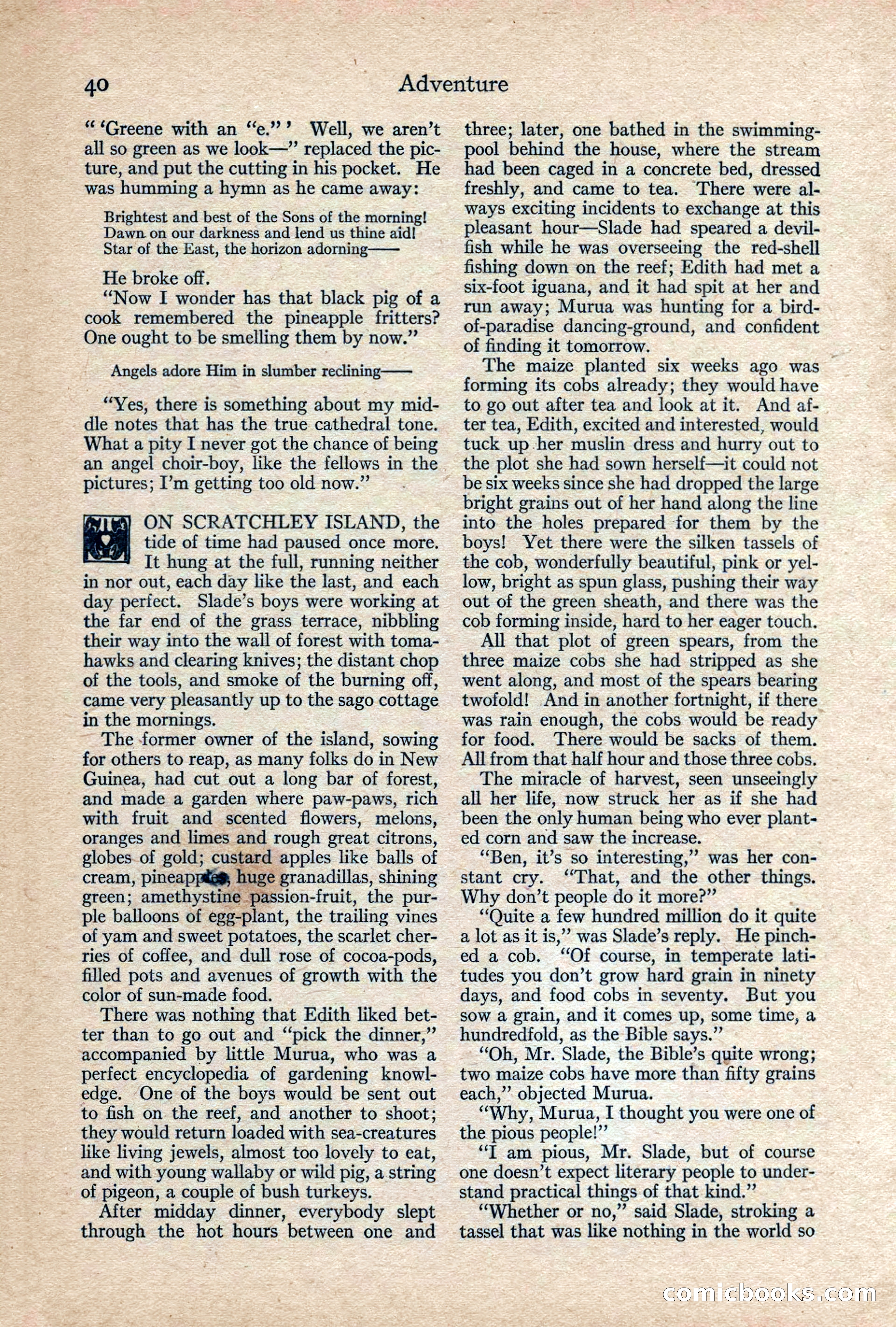 Adventure, February 1917 — page 42 of 228