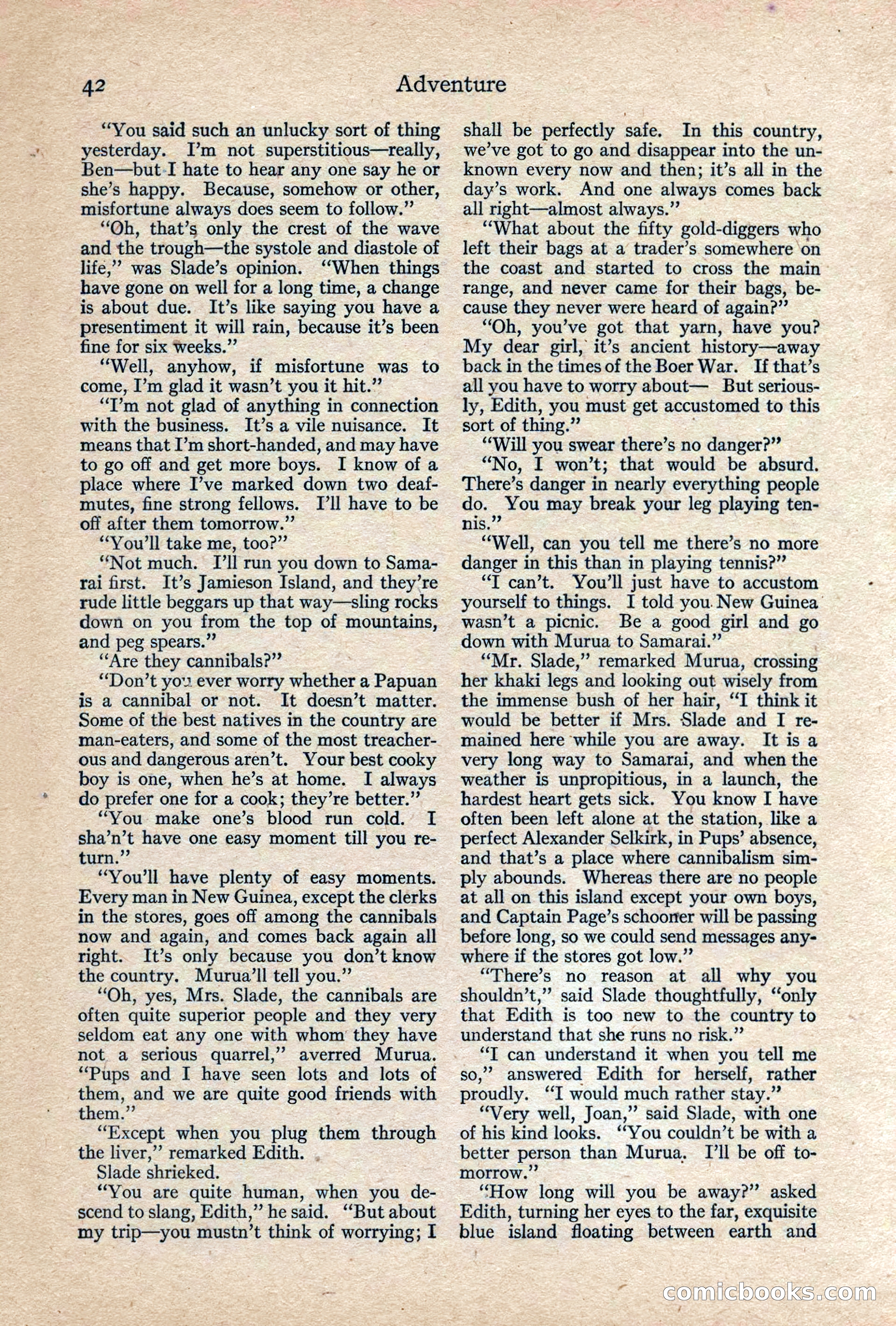Adventure, February 1917 — page 44 of 228