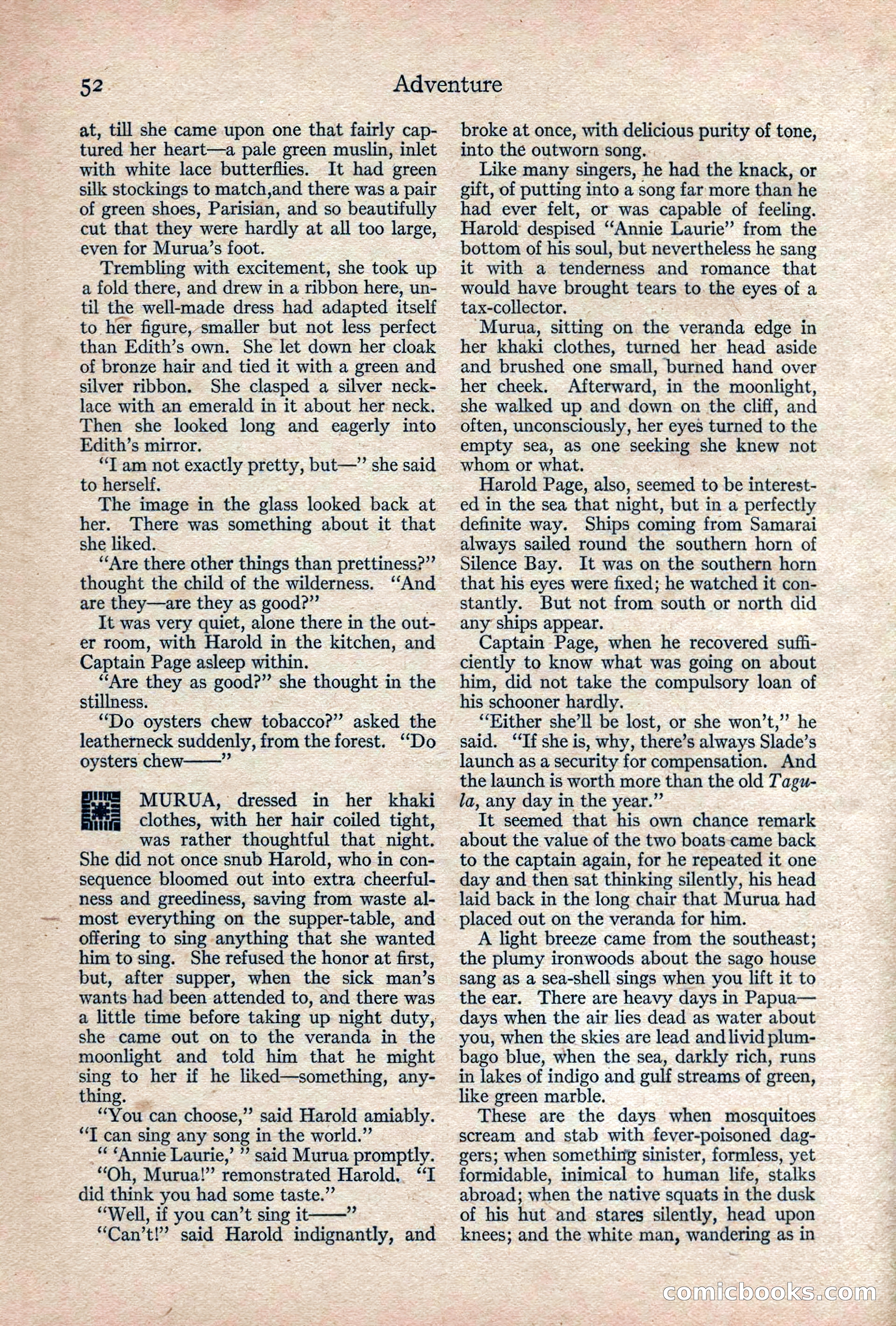 Adventure, February 1917 — page 54 of 228