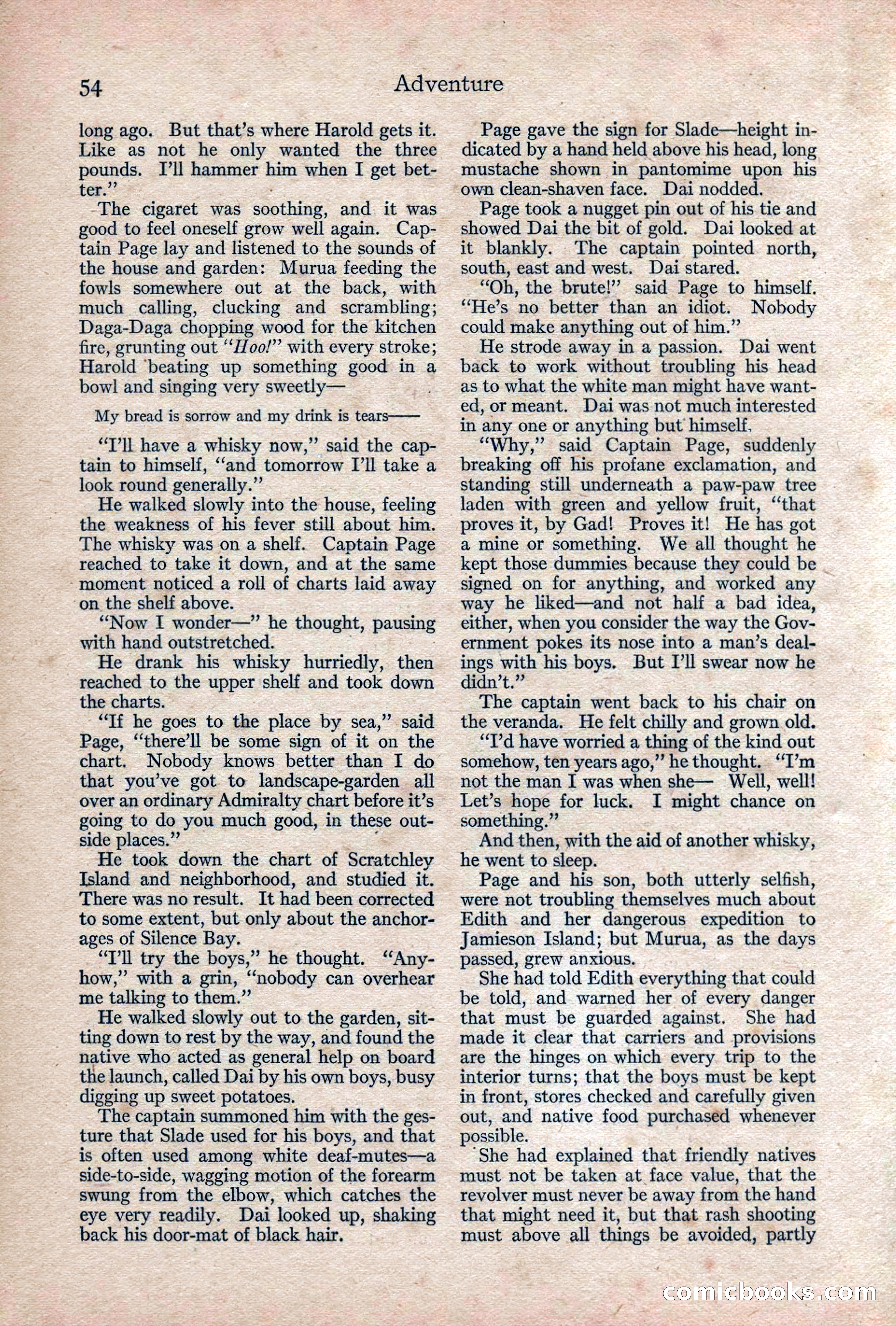 Adventure, February 1917 — page 56 of 228