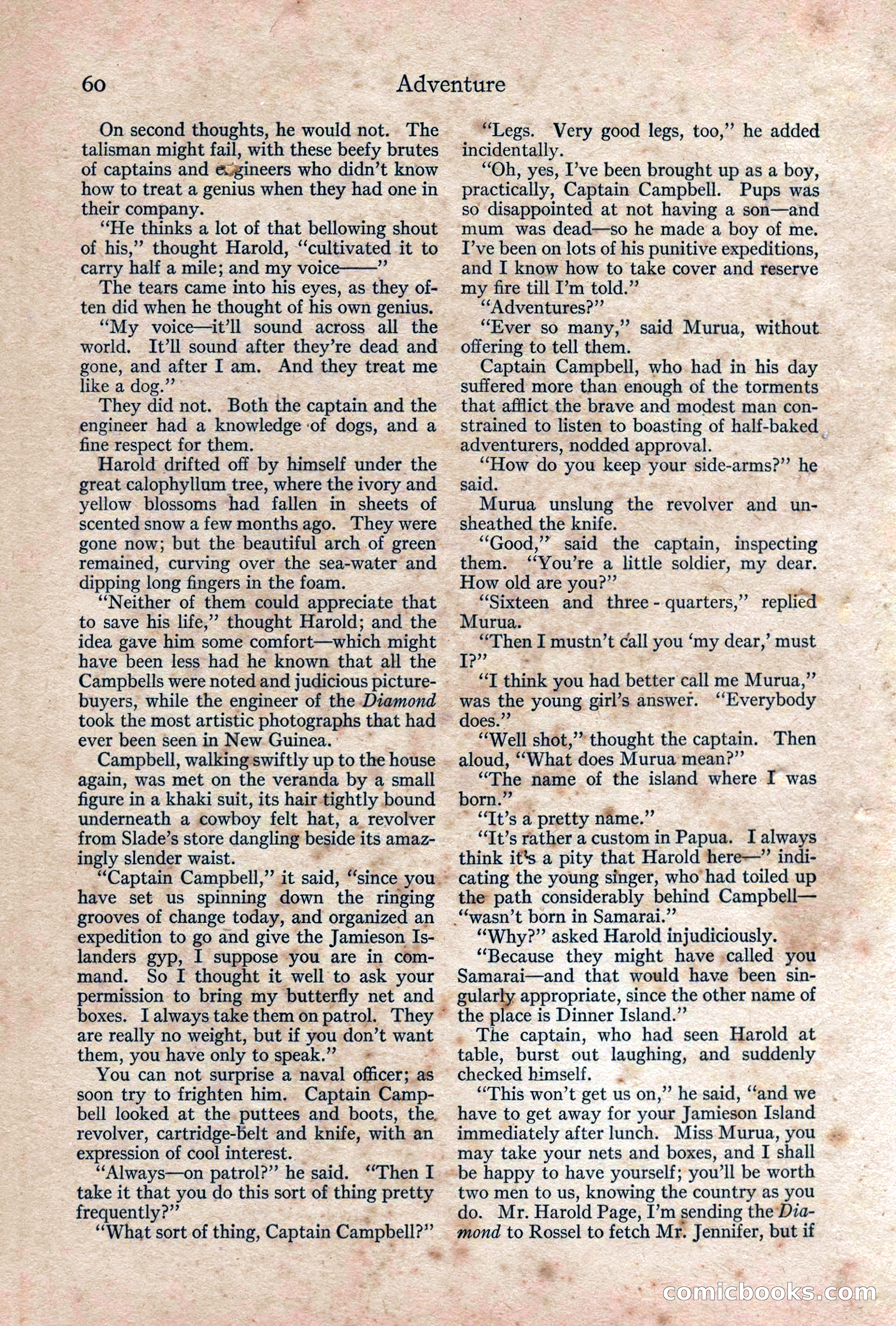 Adventure, February 1917 — page 62 of 228