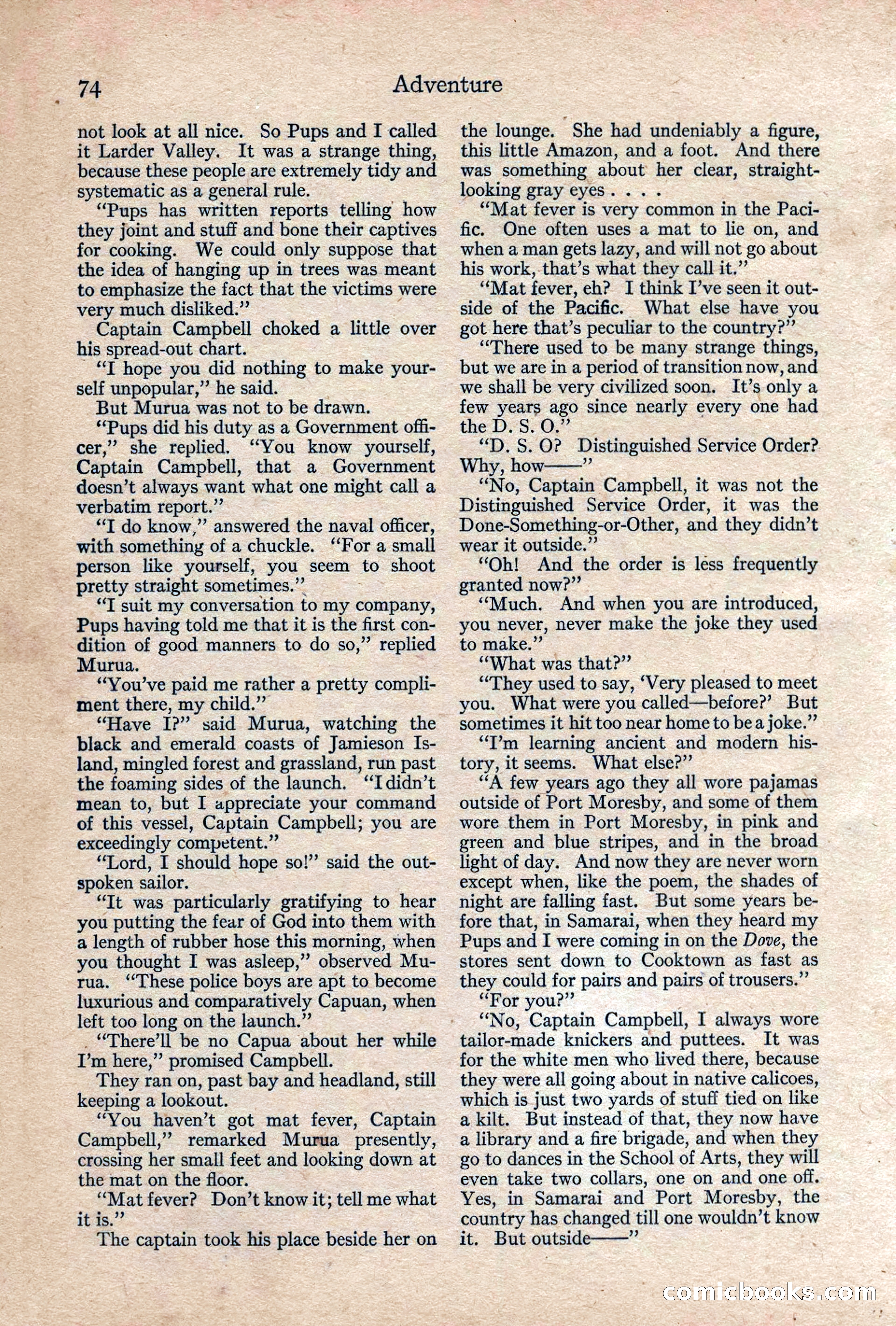 Adventure, February 1917 — page 76 of 228