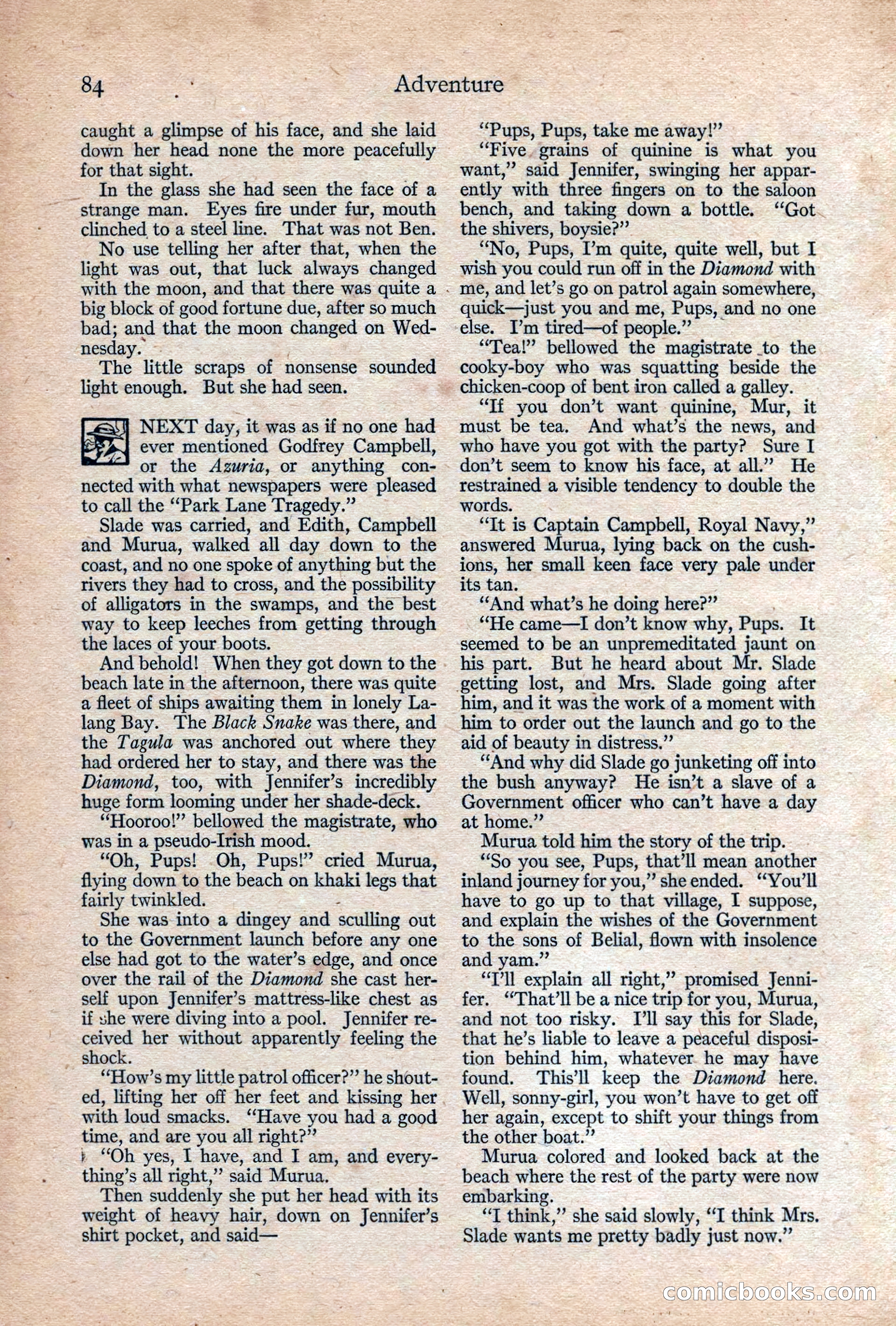 Adventure, February 1917 — page 86 of 228