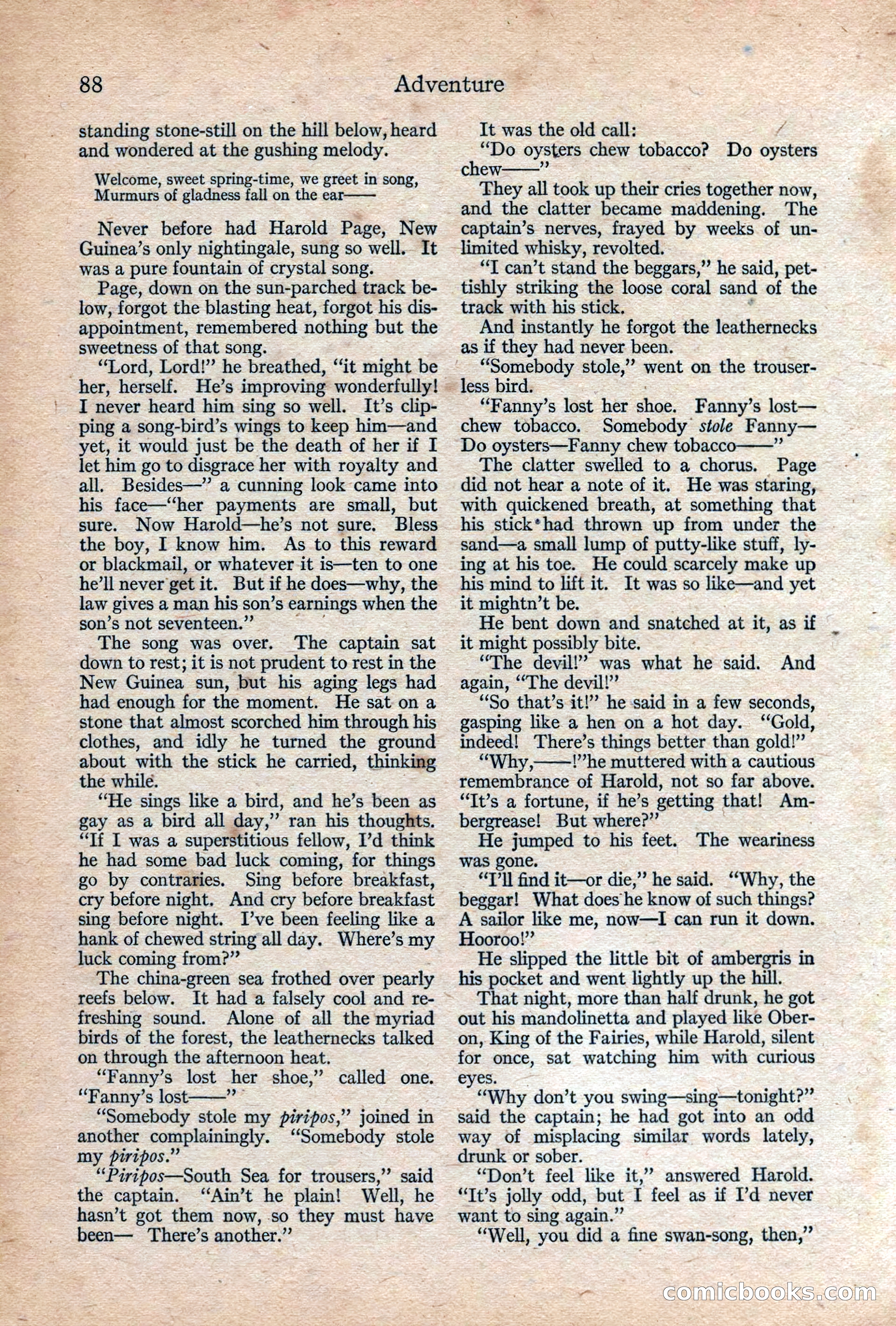 Adventure, February 1917 — page 90 of 228