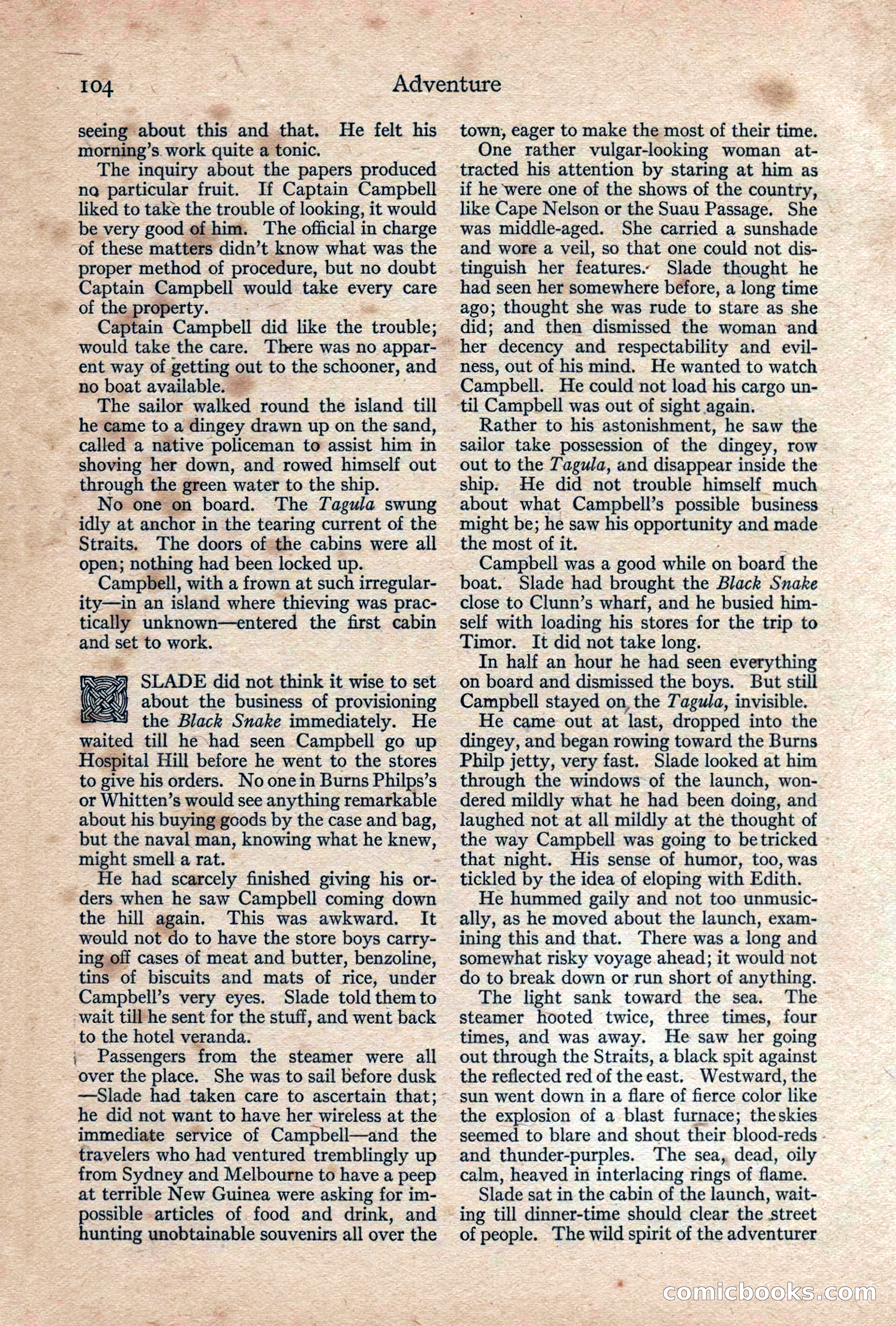 Adventure, February 1917 — page 106 of 228