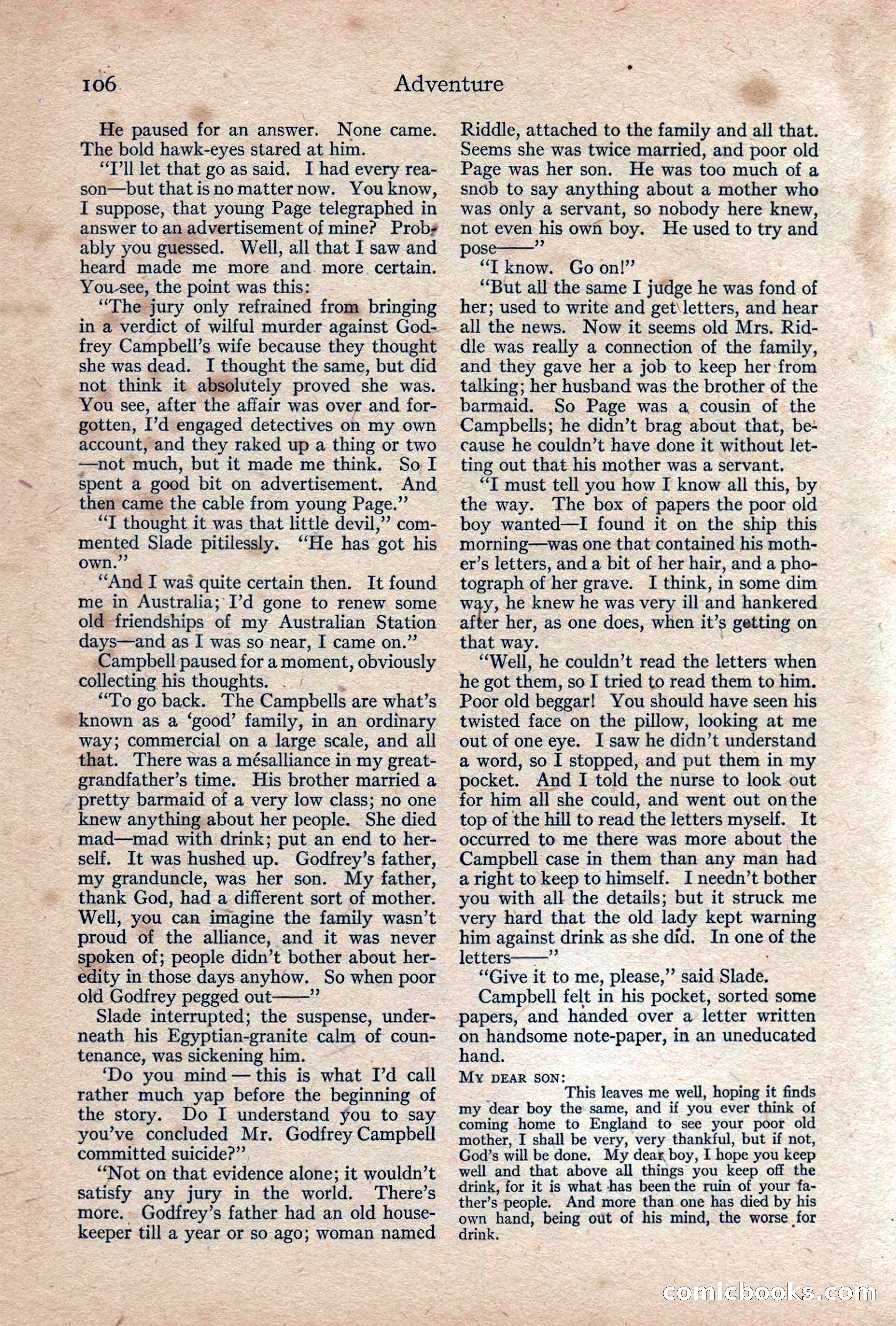 Adventure, February 1917 — page 108 of 228