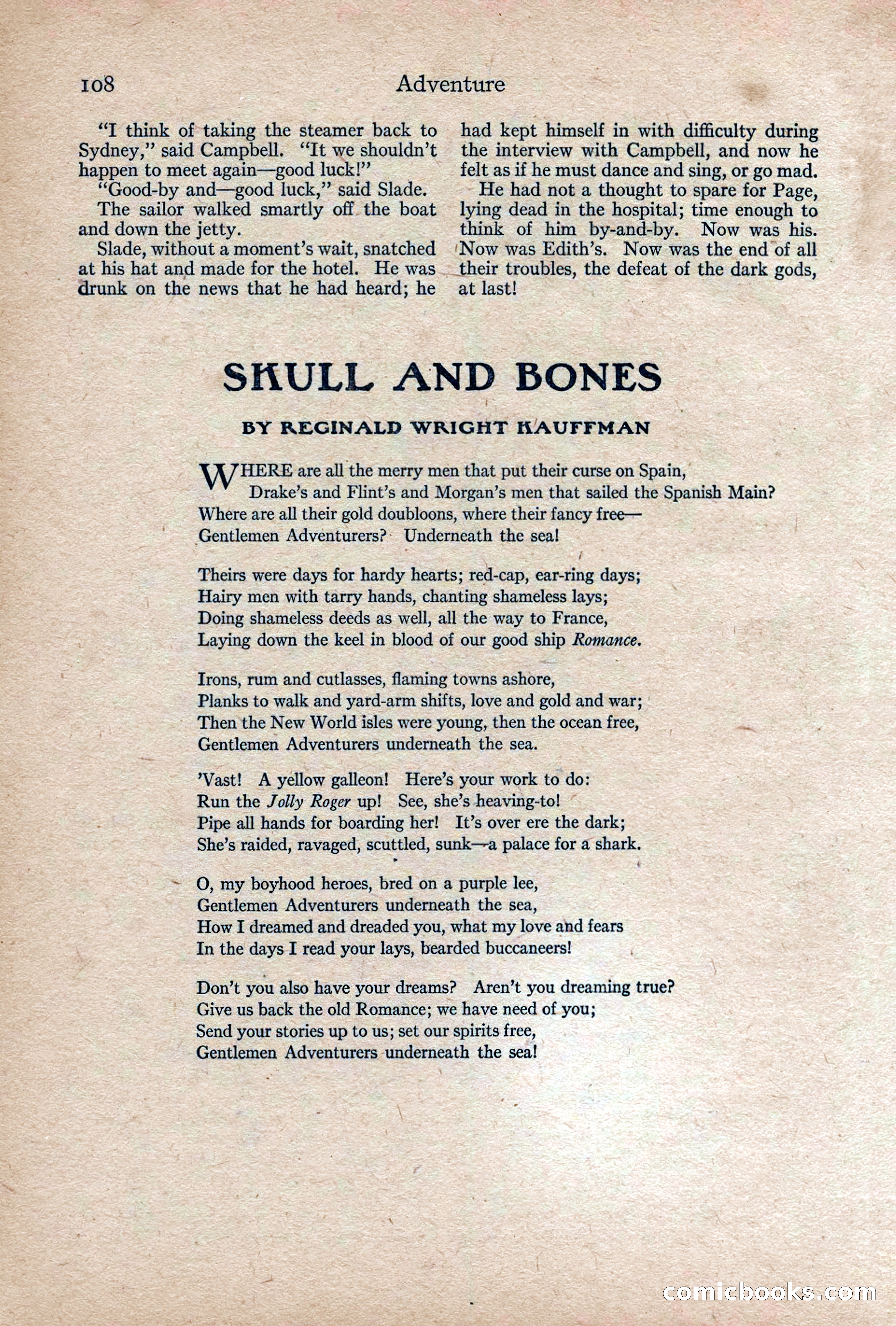 Adventure, February 1917 — page 110 of 228