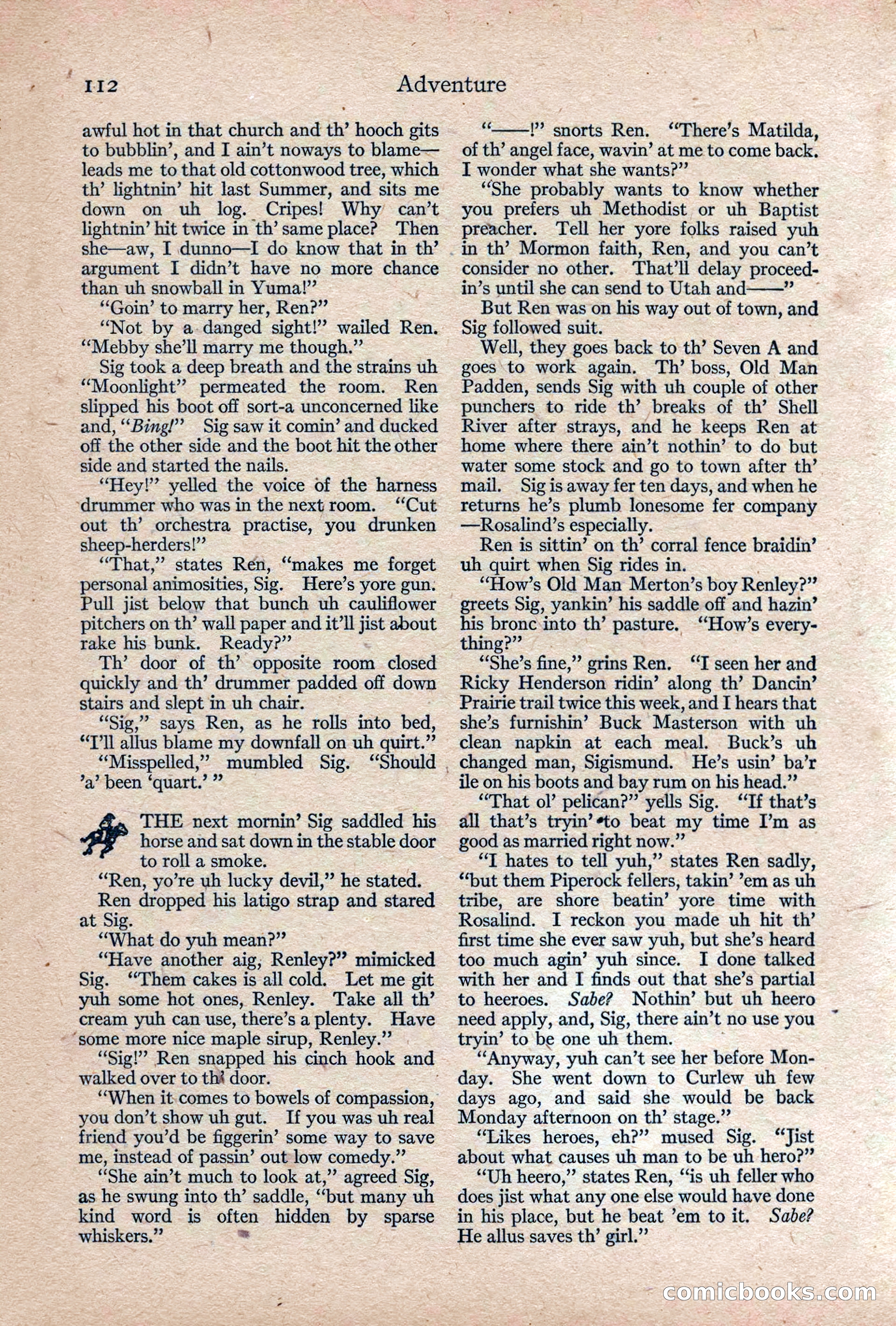Adventure, February 1917 — page 114 of 228