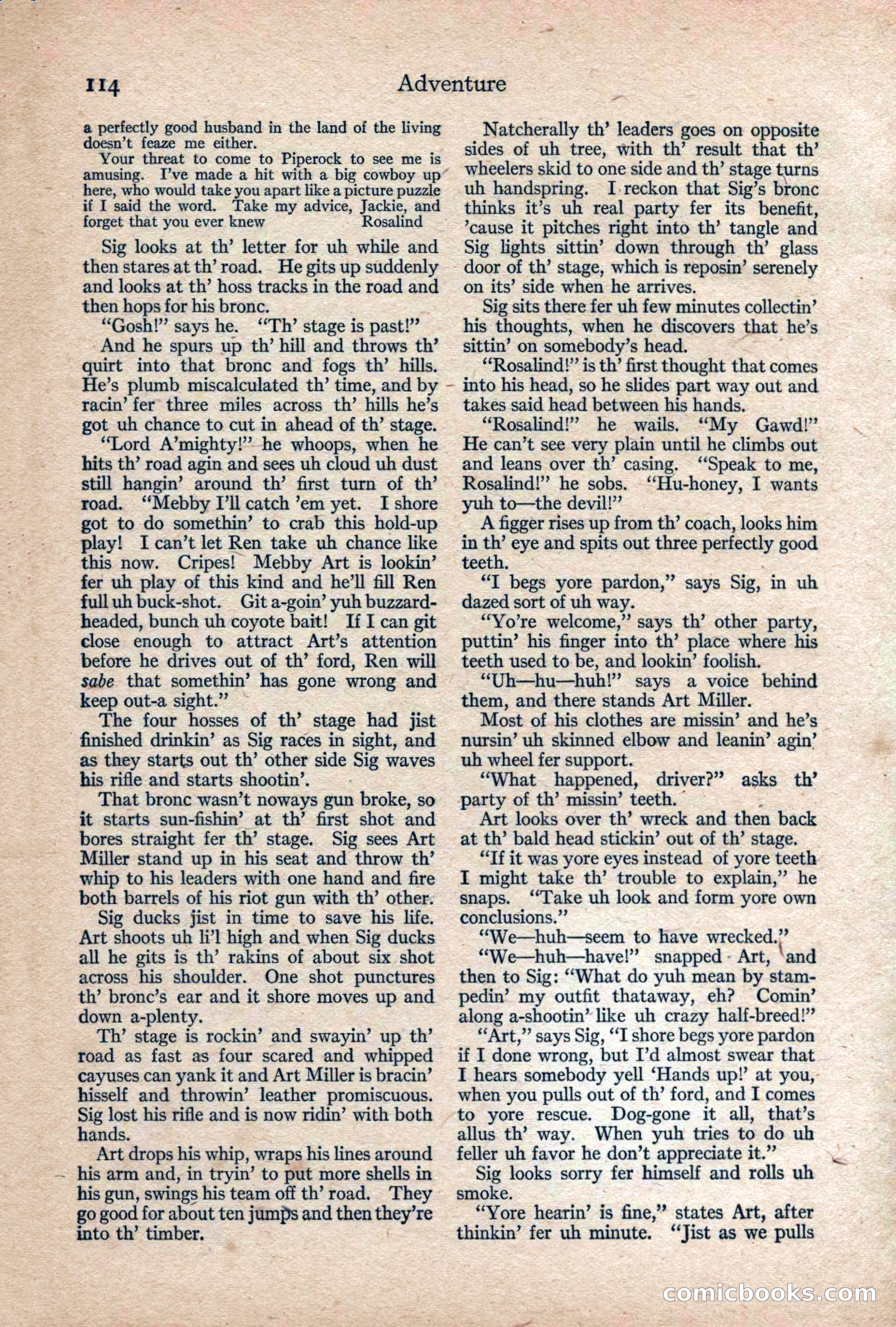 Adventure, February 1917 — page 116 of 228