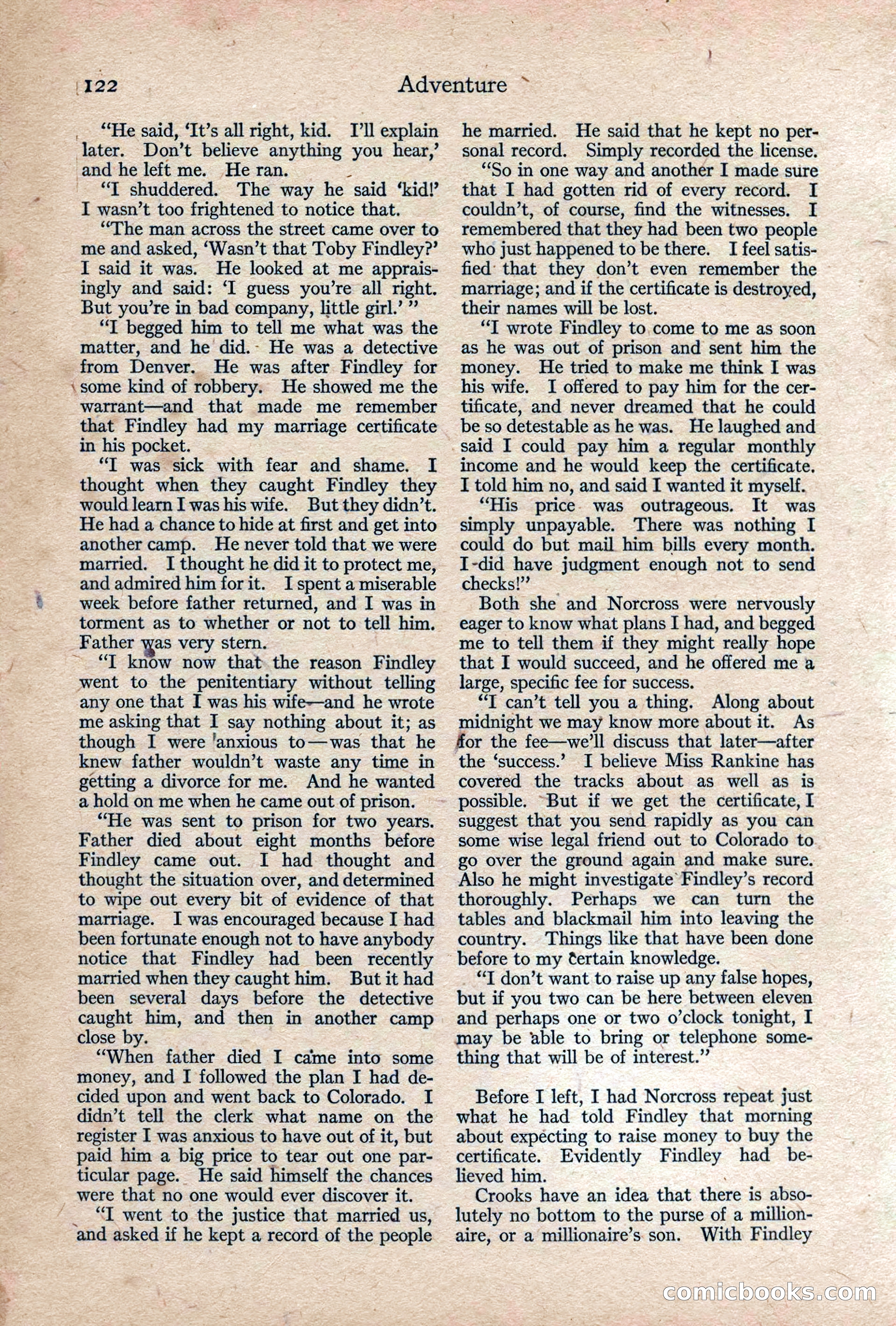 Adventure, February 1917 — page 124 of 228