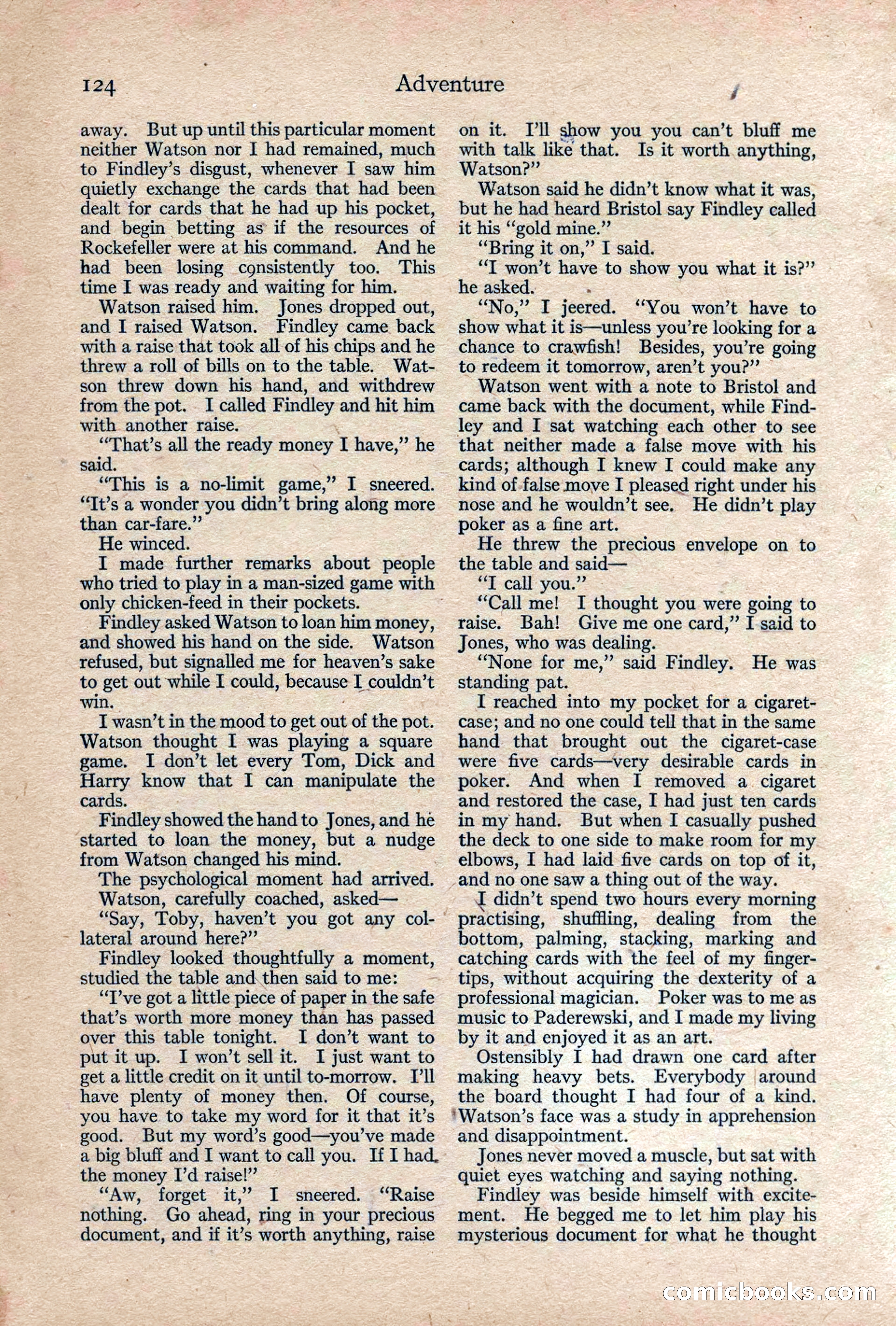 Adventure, February 1917 — page 126 of 228