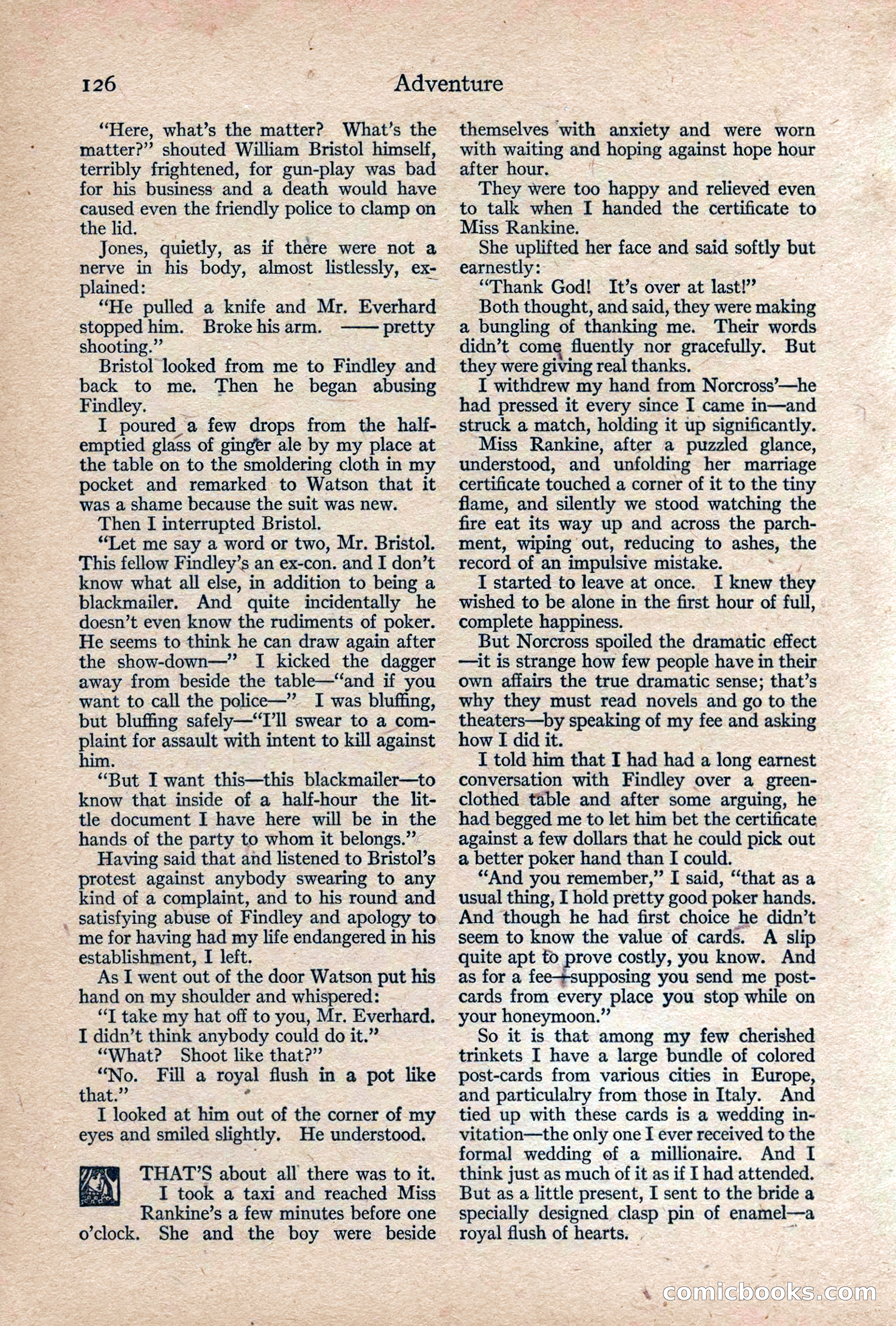 Adventure, February 1917 — page 128 of 228