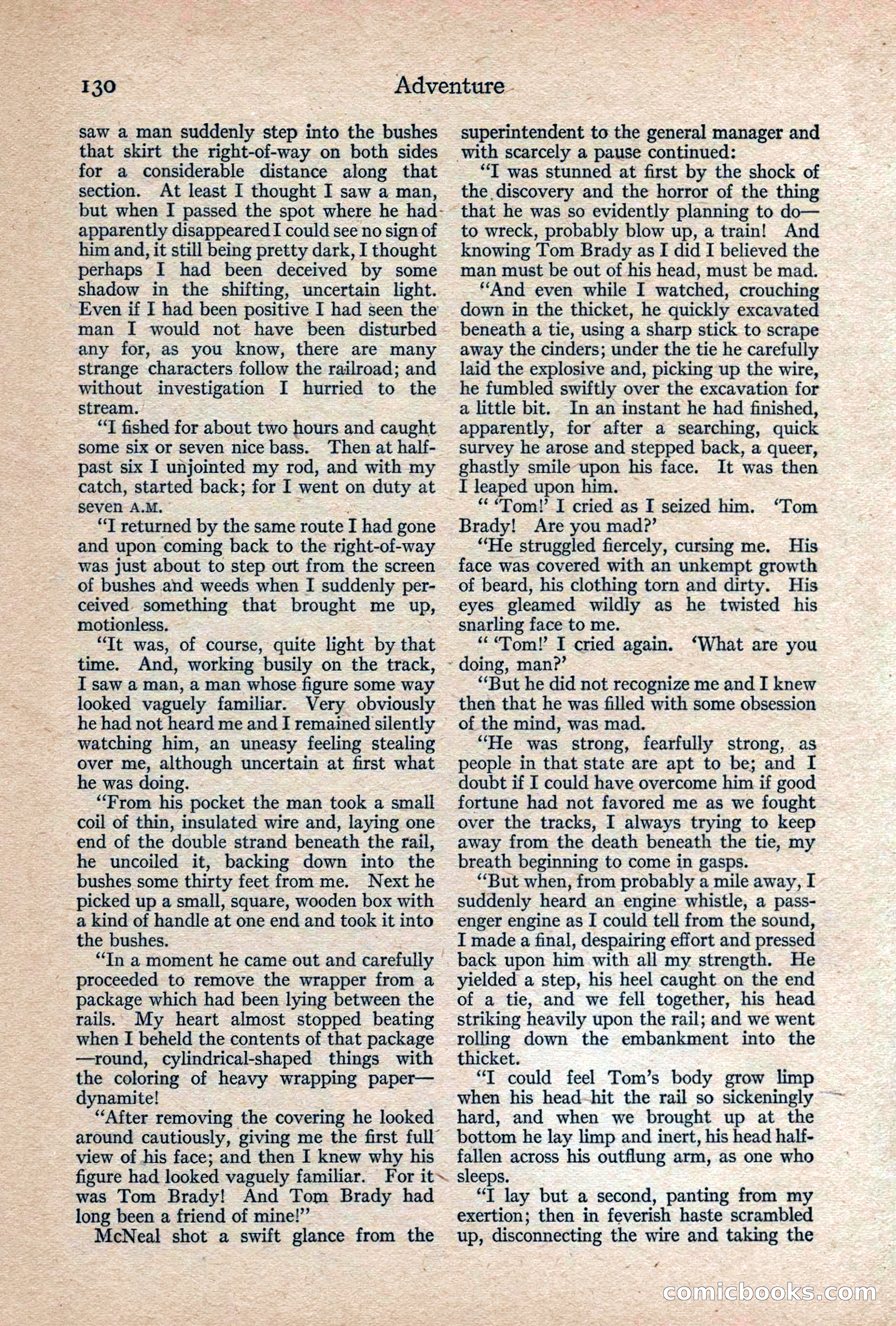 Adventure, February 1917 — page 132 of 228
