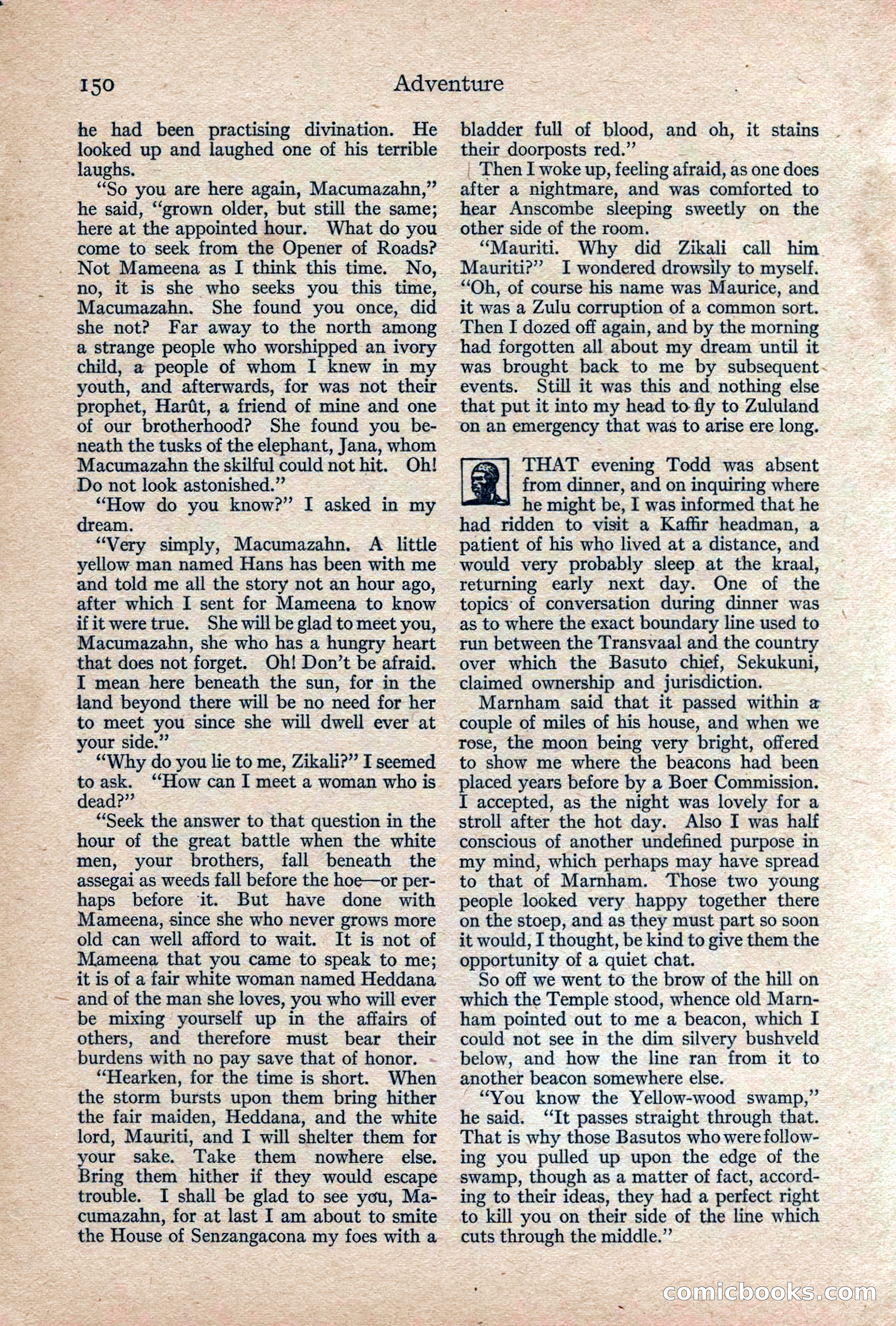 Adventure, February 1917 — page 152 of 228