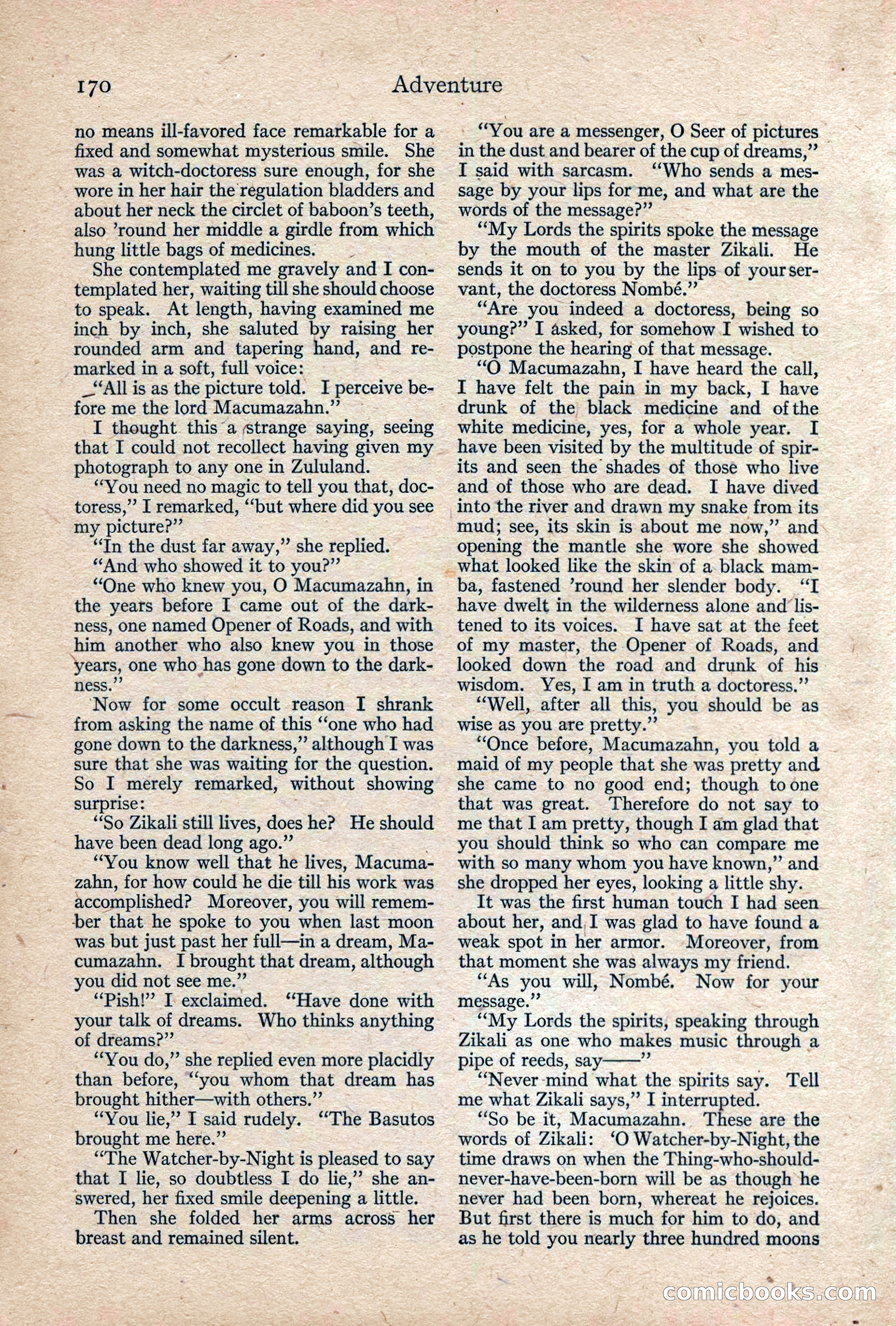 Adventure, February 1917 — page 172 of 228