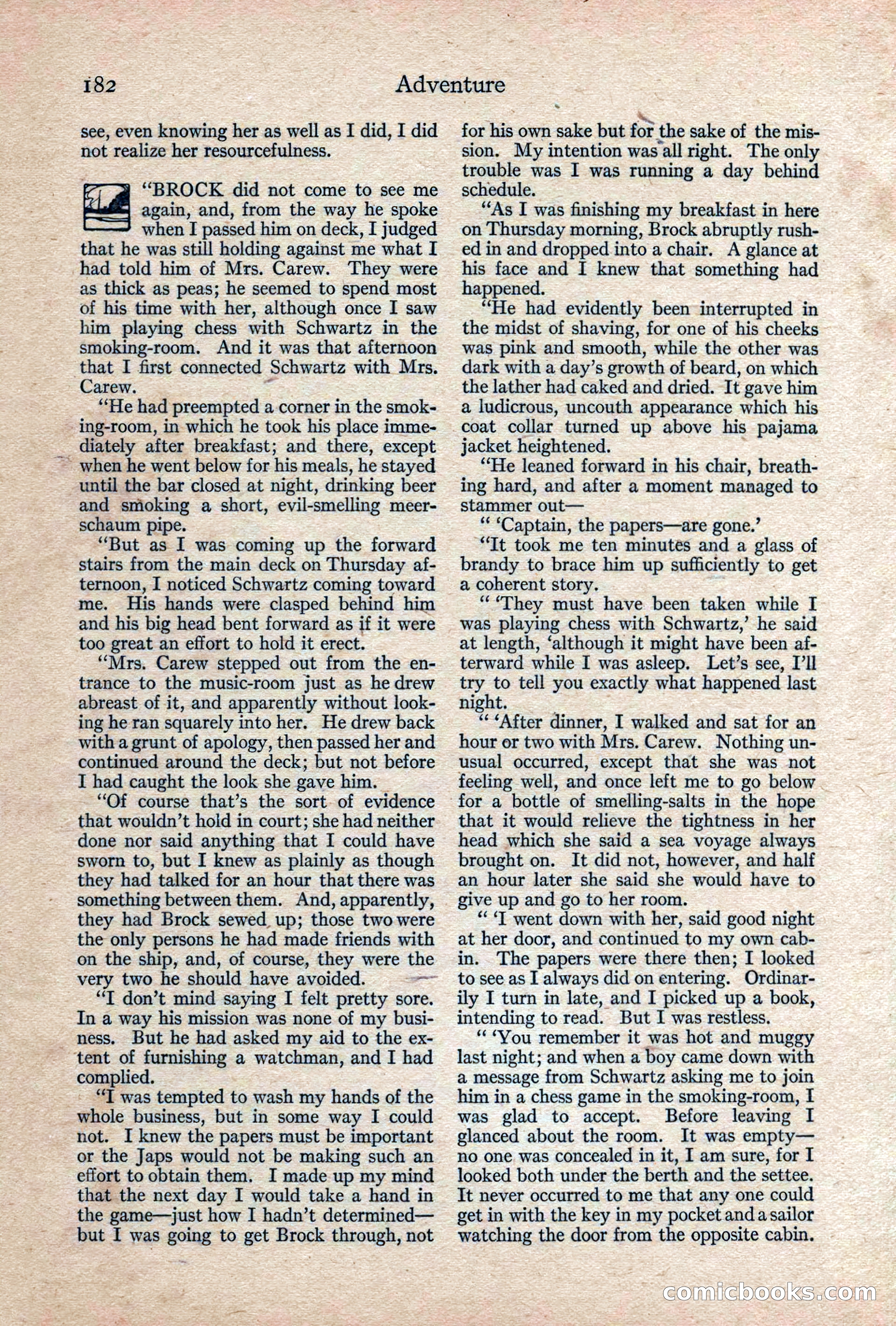 Adventure, February 1917 — page 184 of 228