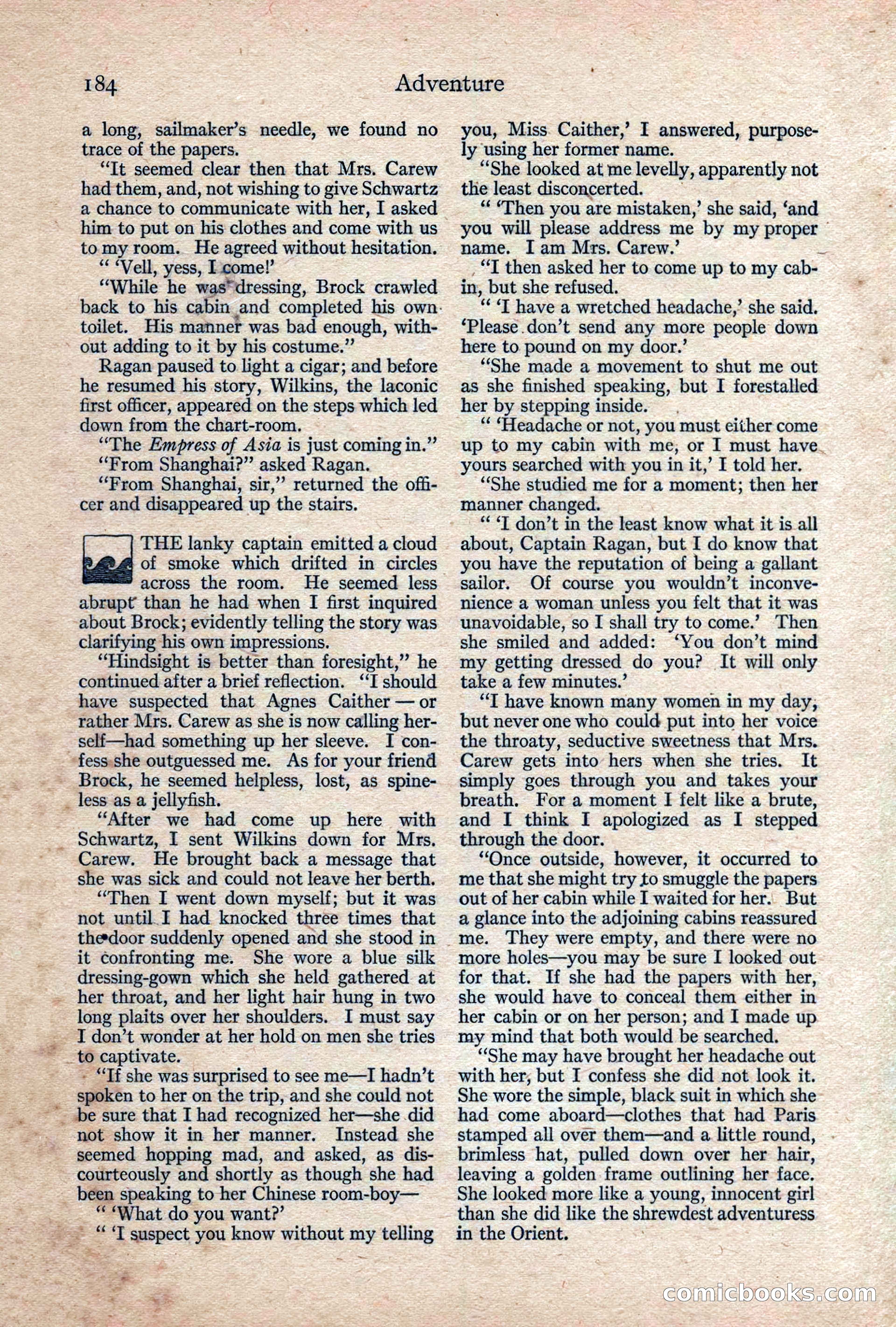 Adventure, February 1917 — page 186 of 228