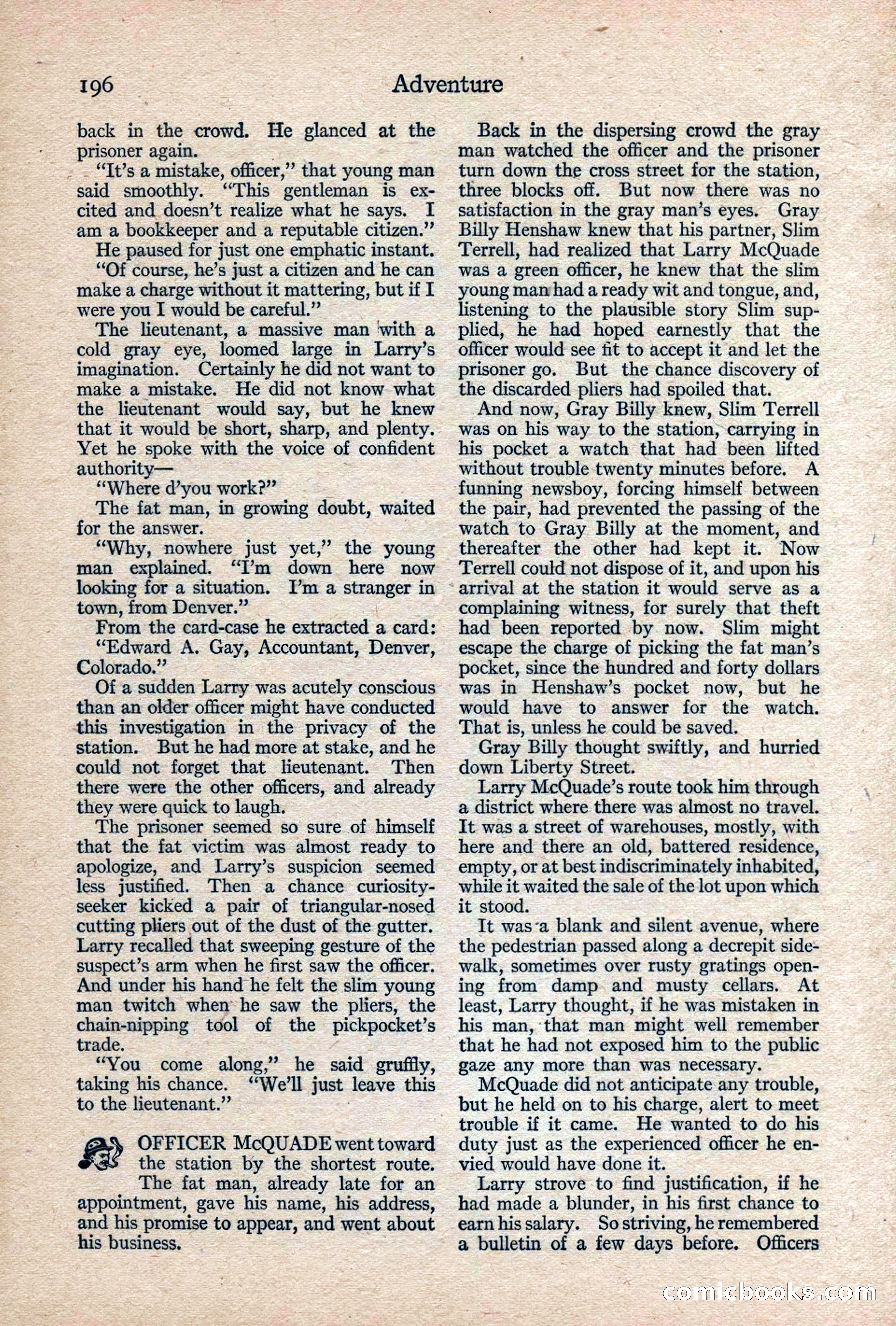 Adventure, February 1917 — page 198 of 228