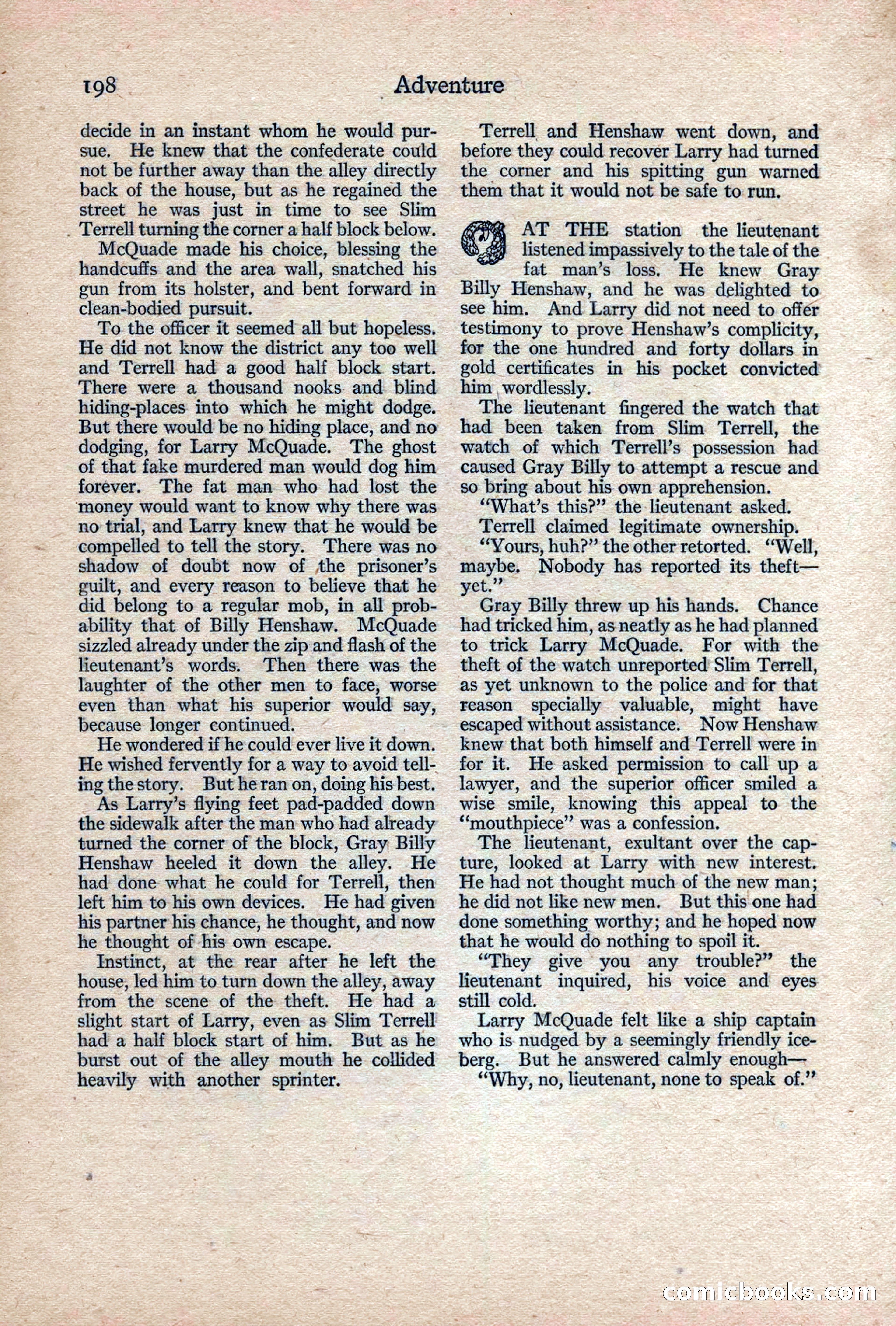 Adventure, February 1917 — page 200 of 228