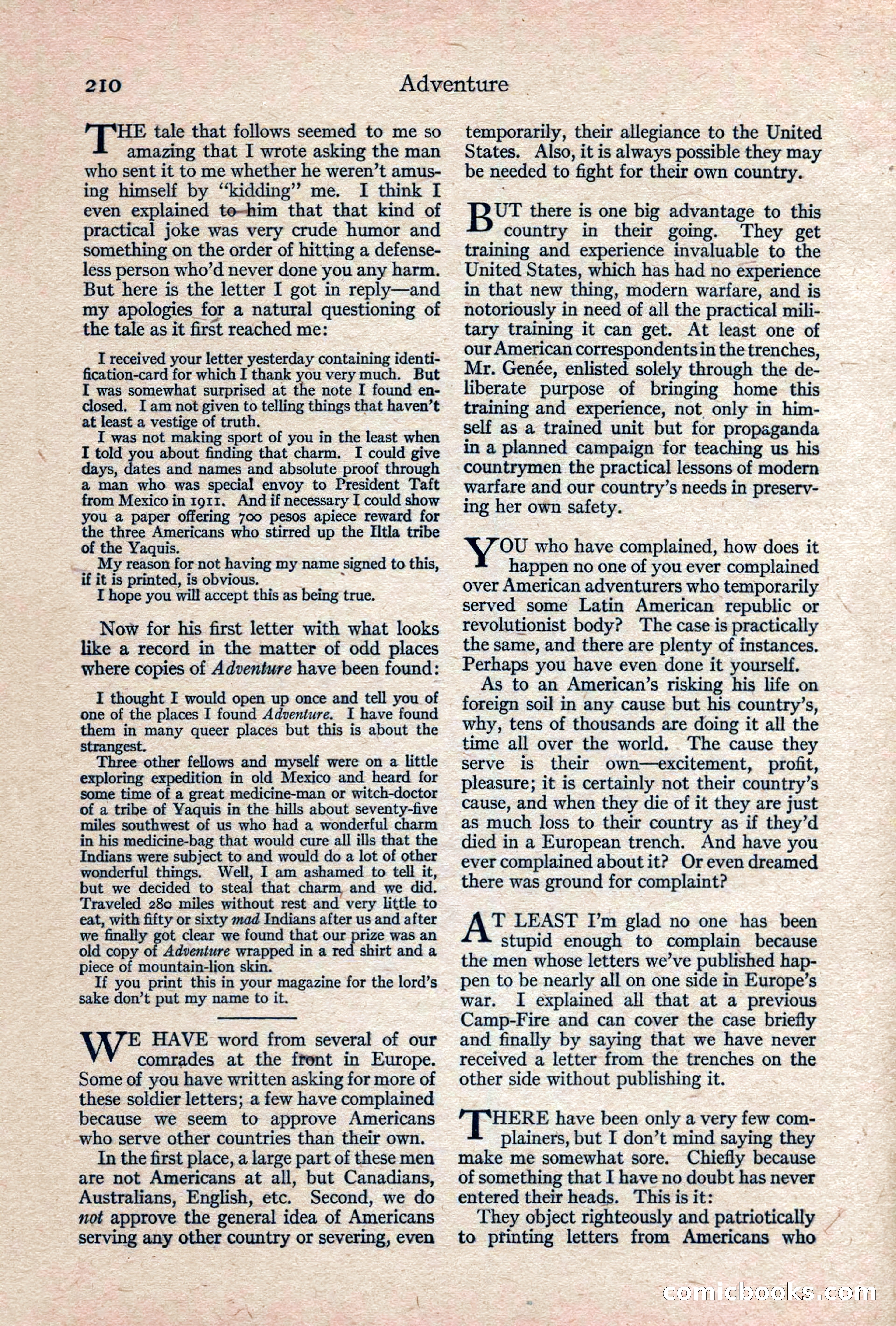 Adventure, February 1917 — page 212 of 228