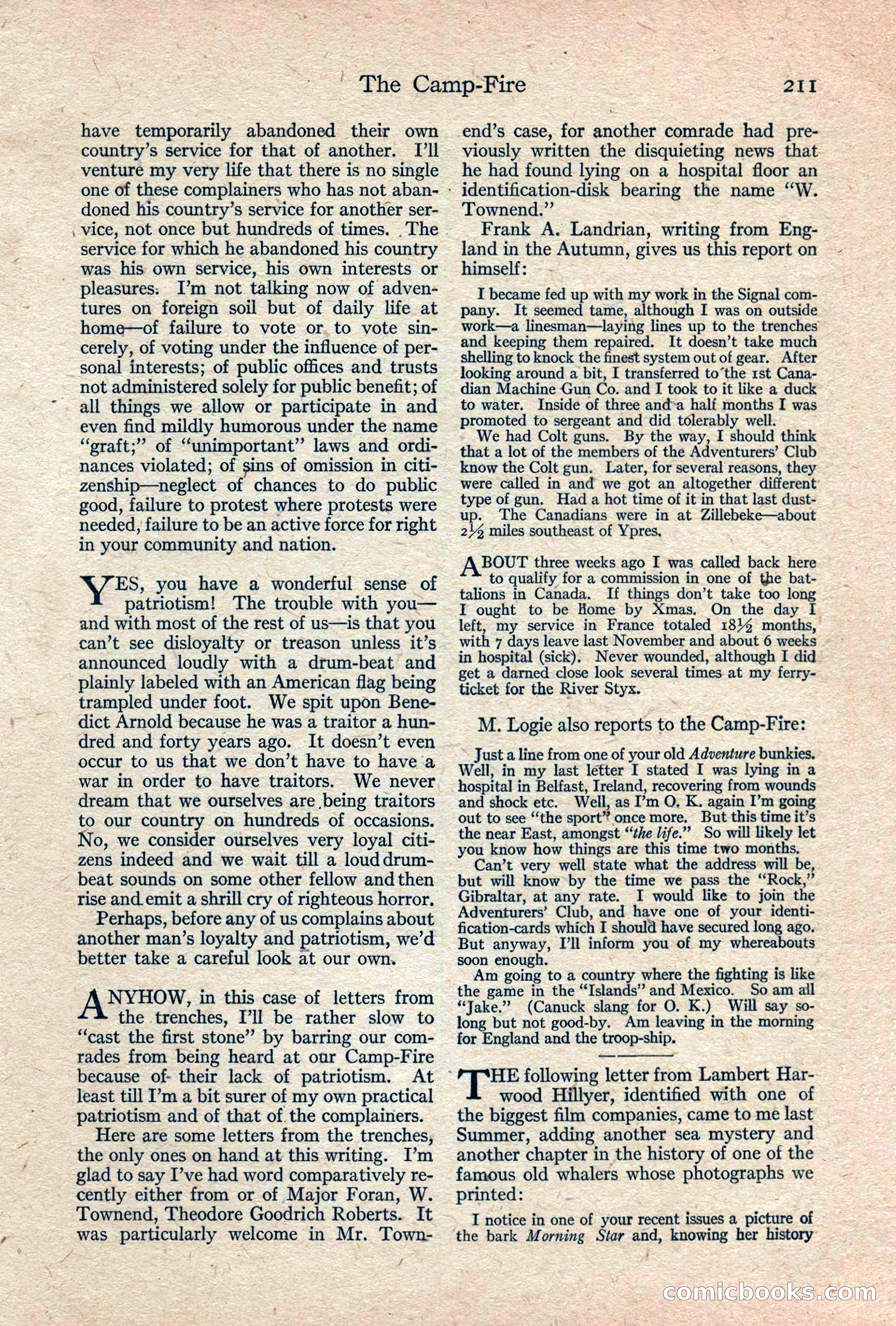 Adventure, February 1917 — page 213 of 228