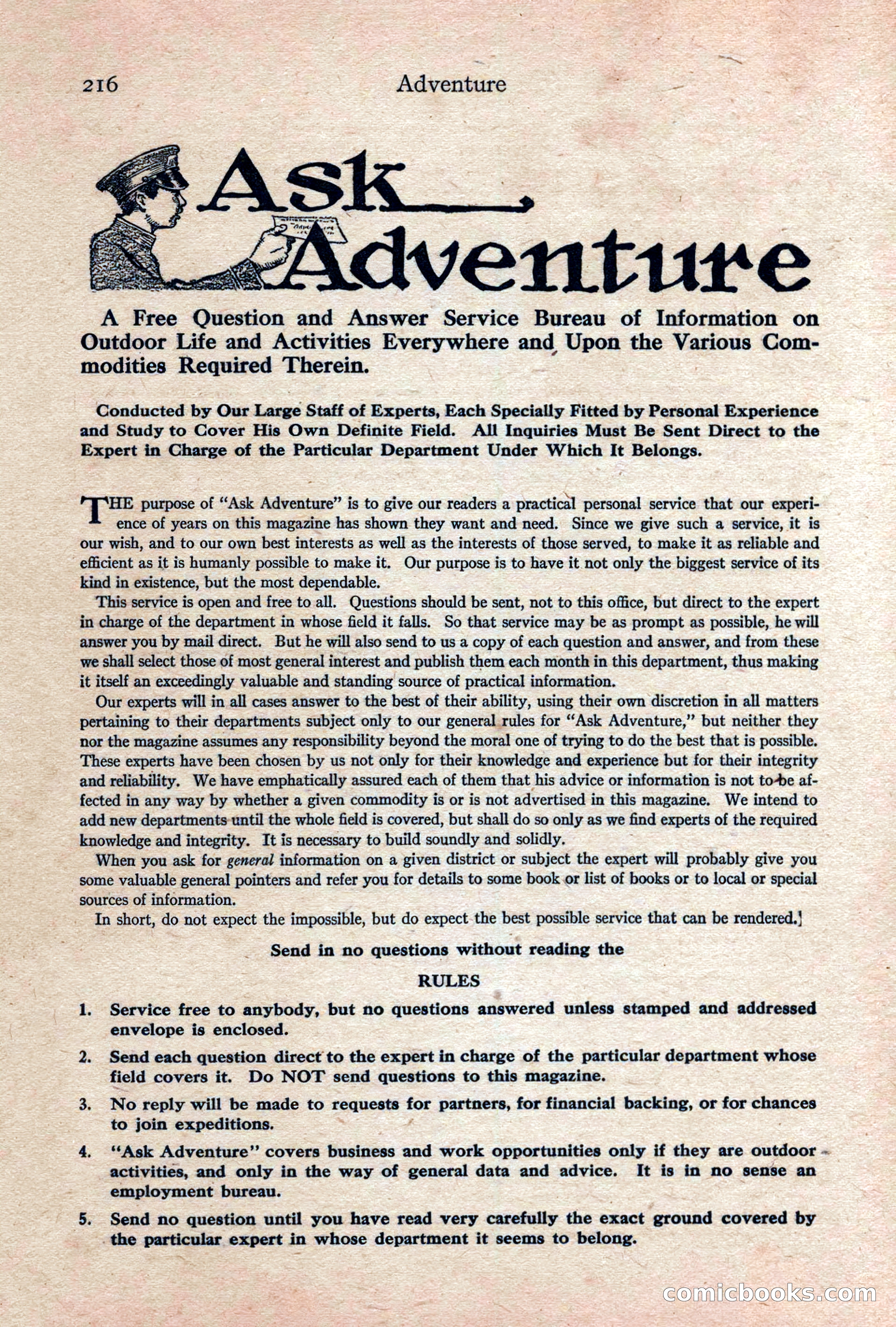 Adventure, February 1917 — page 218 of 228