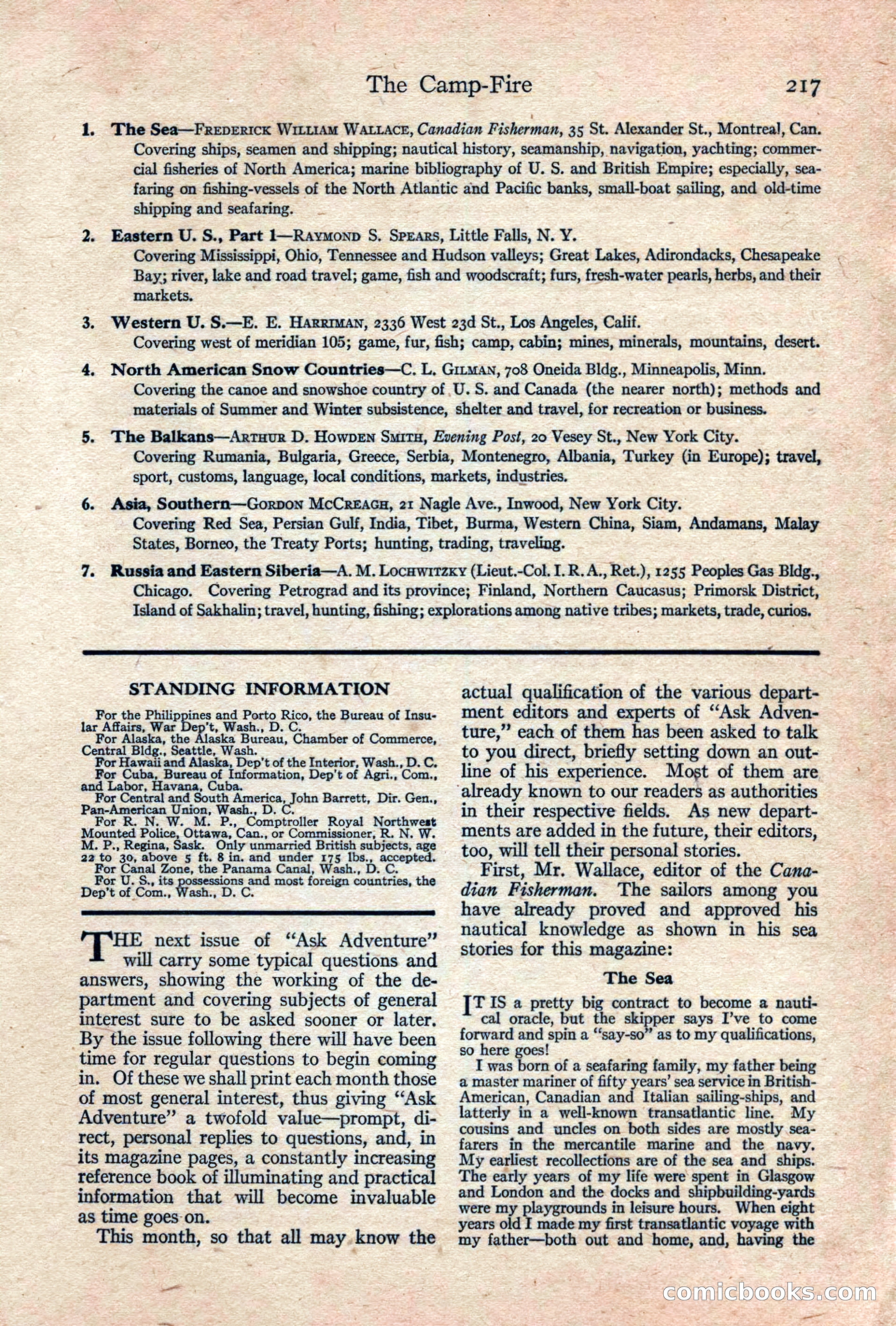 Adventure, February 1917 — page 219 of 228