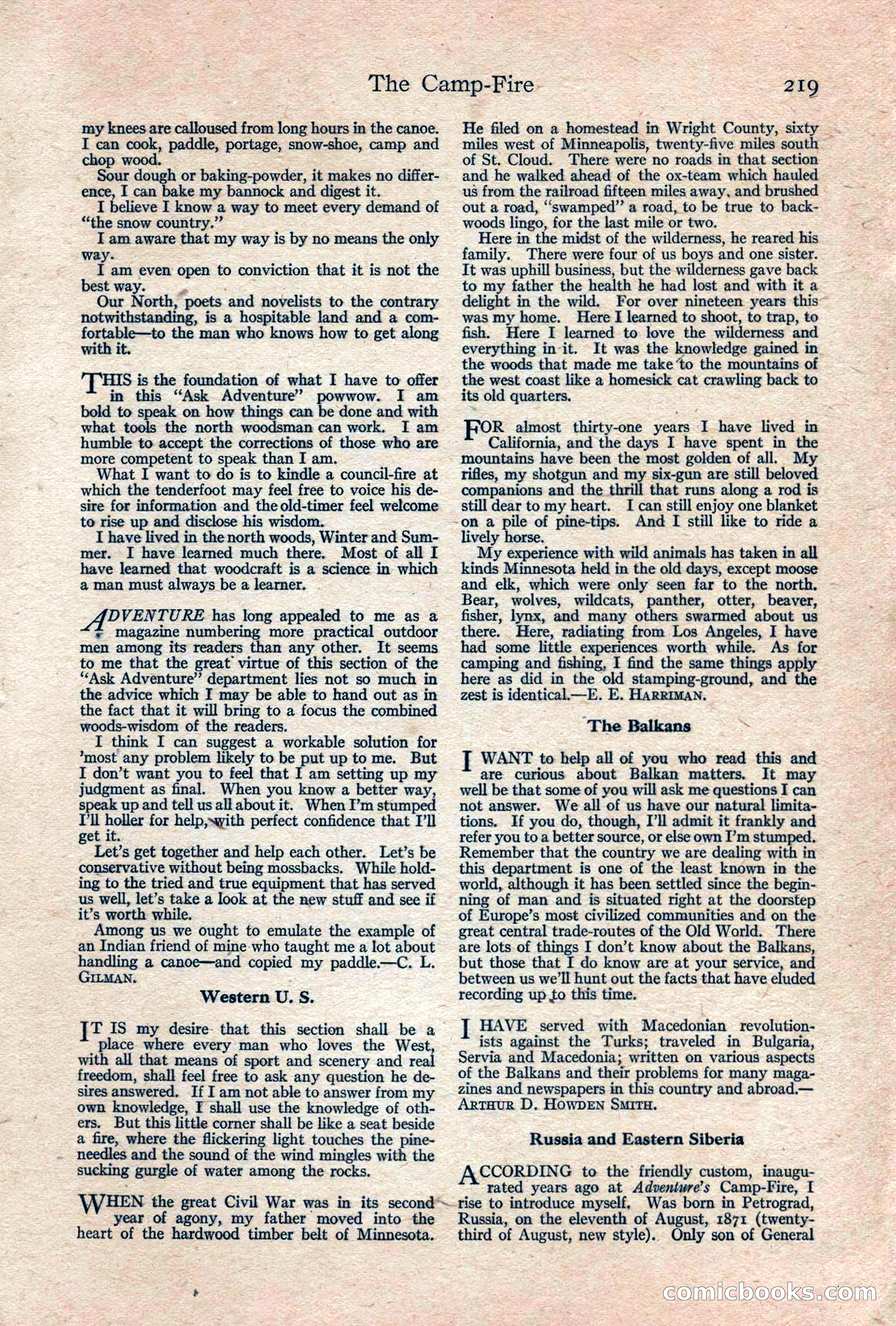 Adventure, February 1917 — page 221 of 228