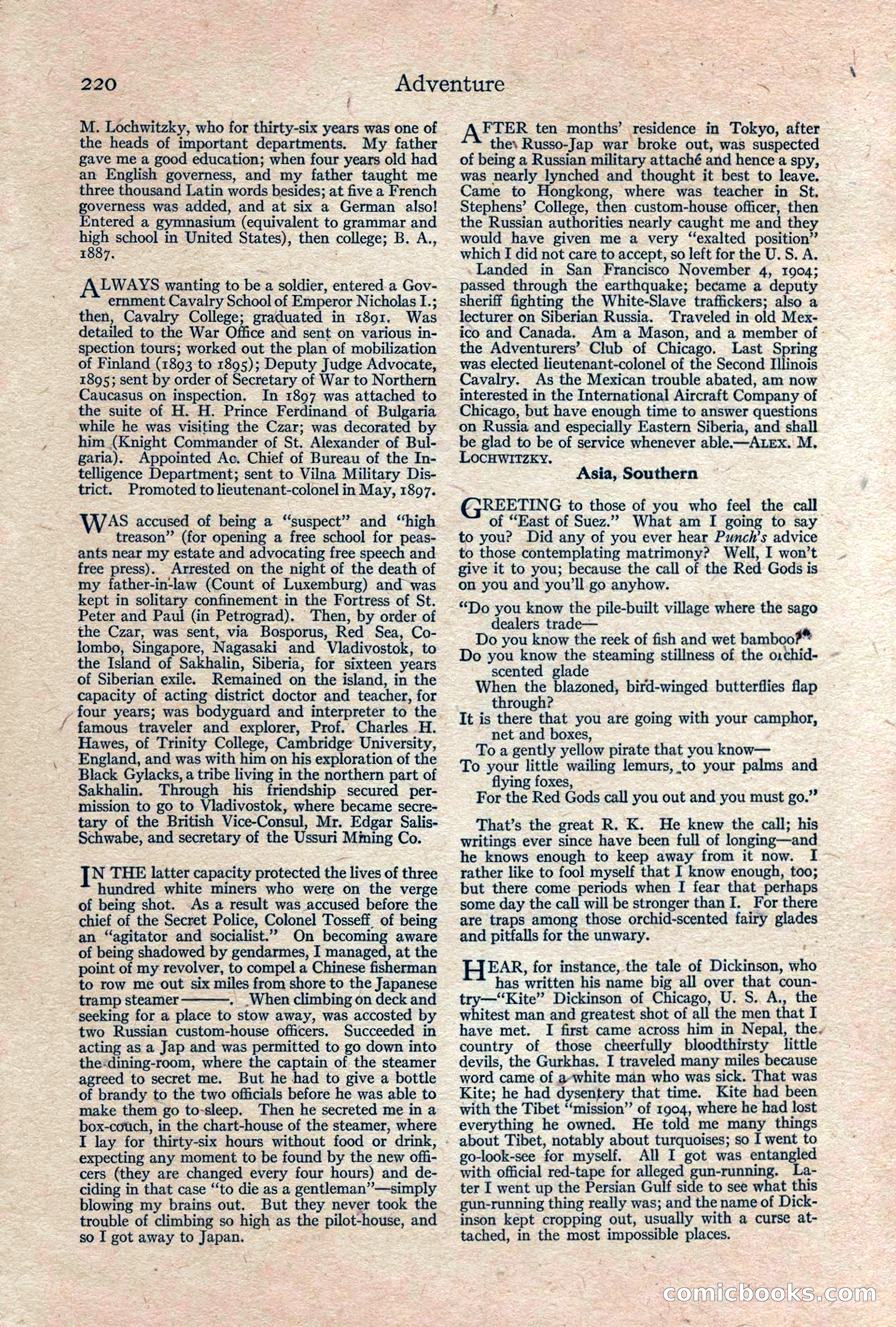 Adventure, February 1917 — page 222 of 228
