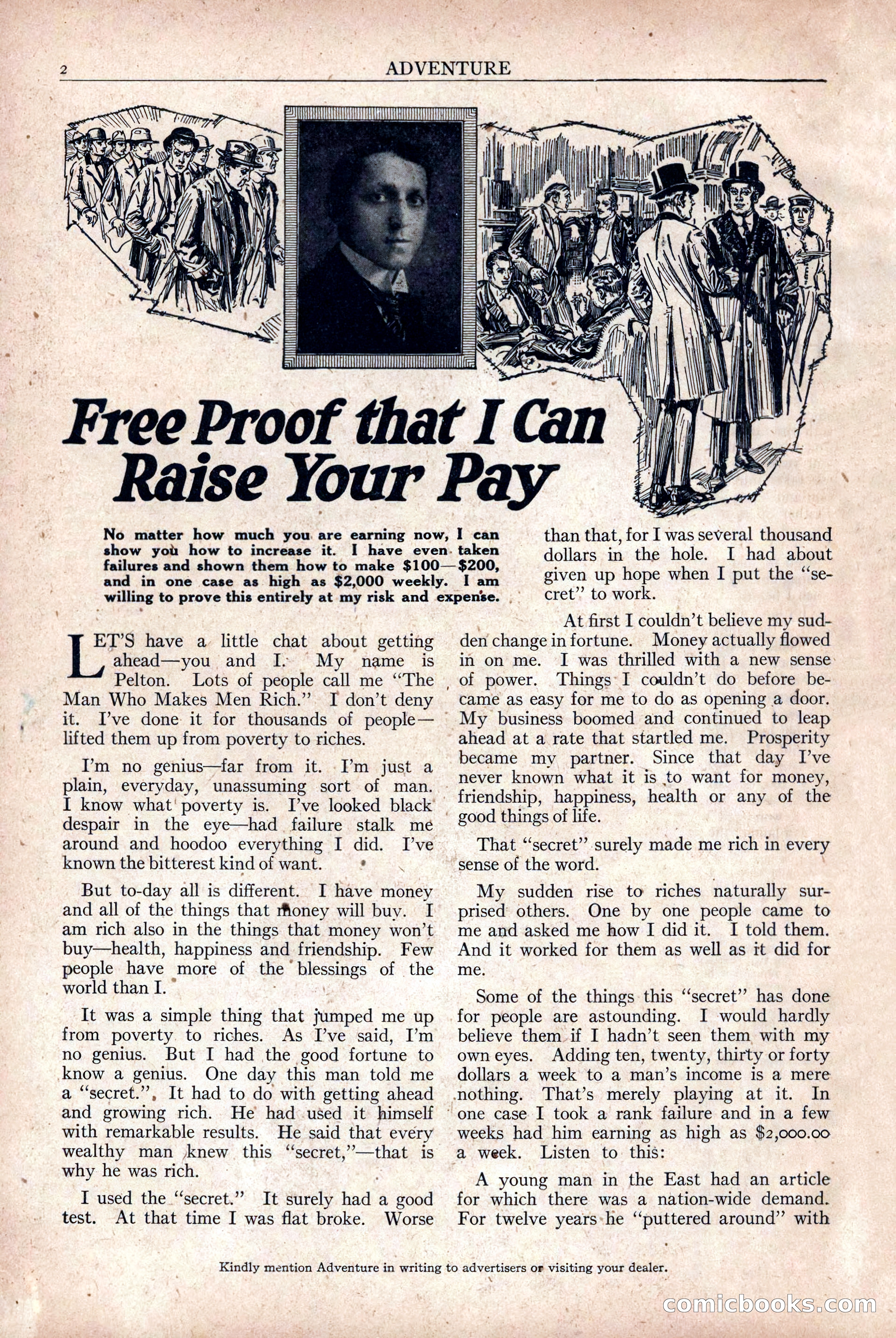Adventure Magazine Cover, December 18, 1919 — page 4 of 208
